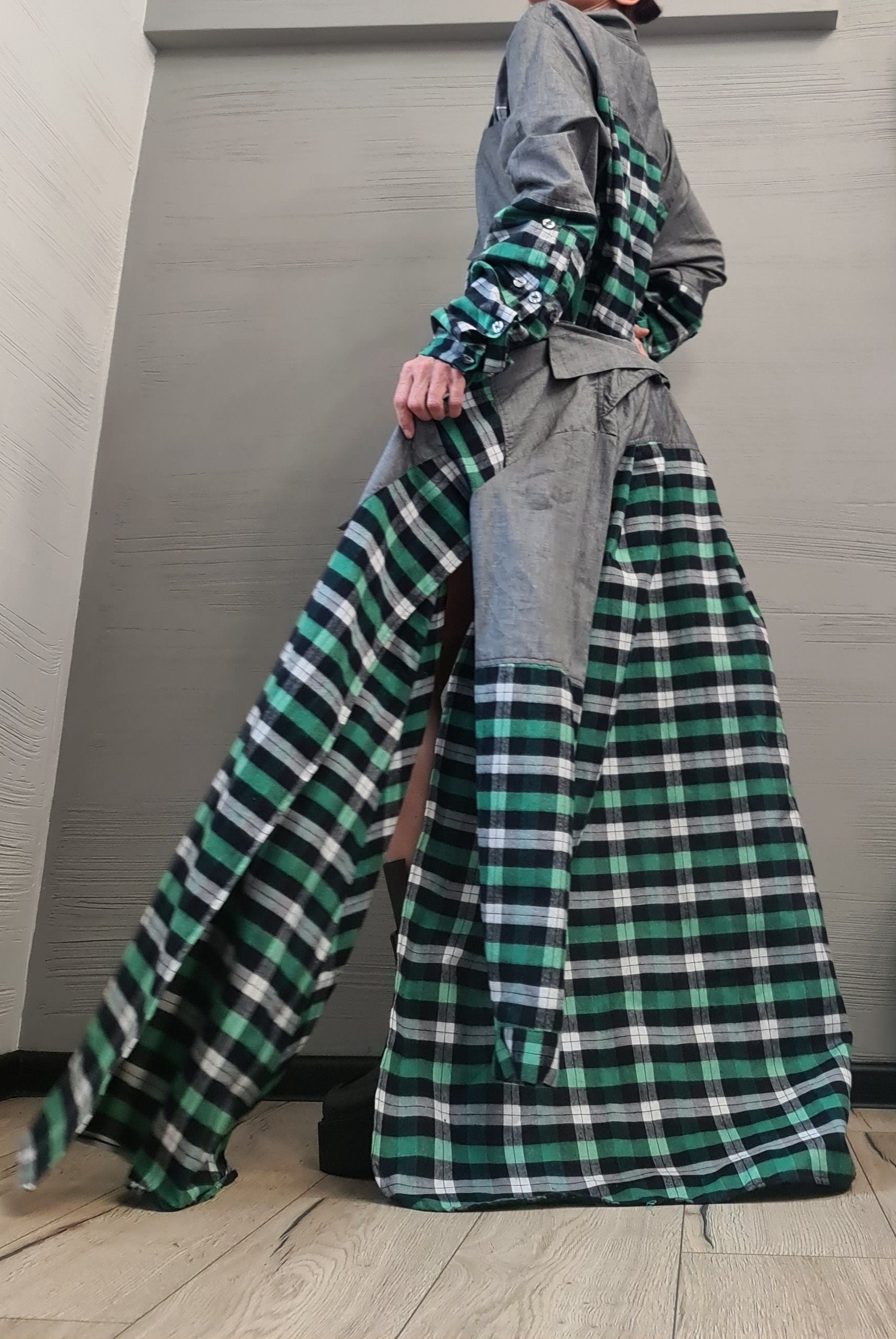 Deconstructed Shirt, Asymmetric Shirt, Long Short Shirt Dress, Avant Garde Tunic, Loose Tunic Shirt, Extravagant Shirt, New collection