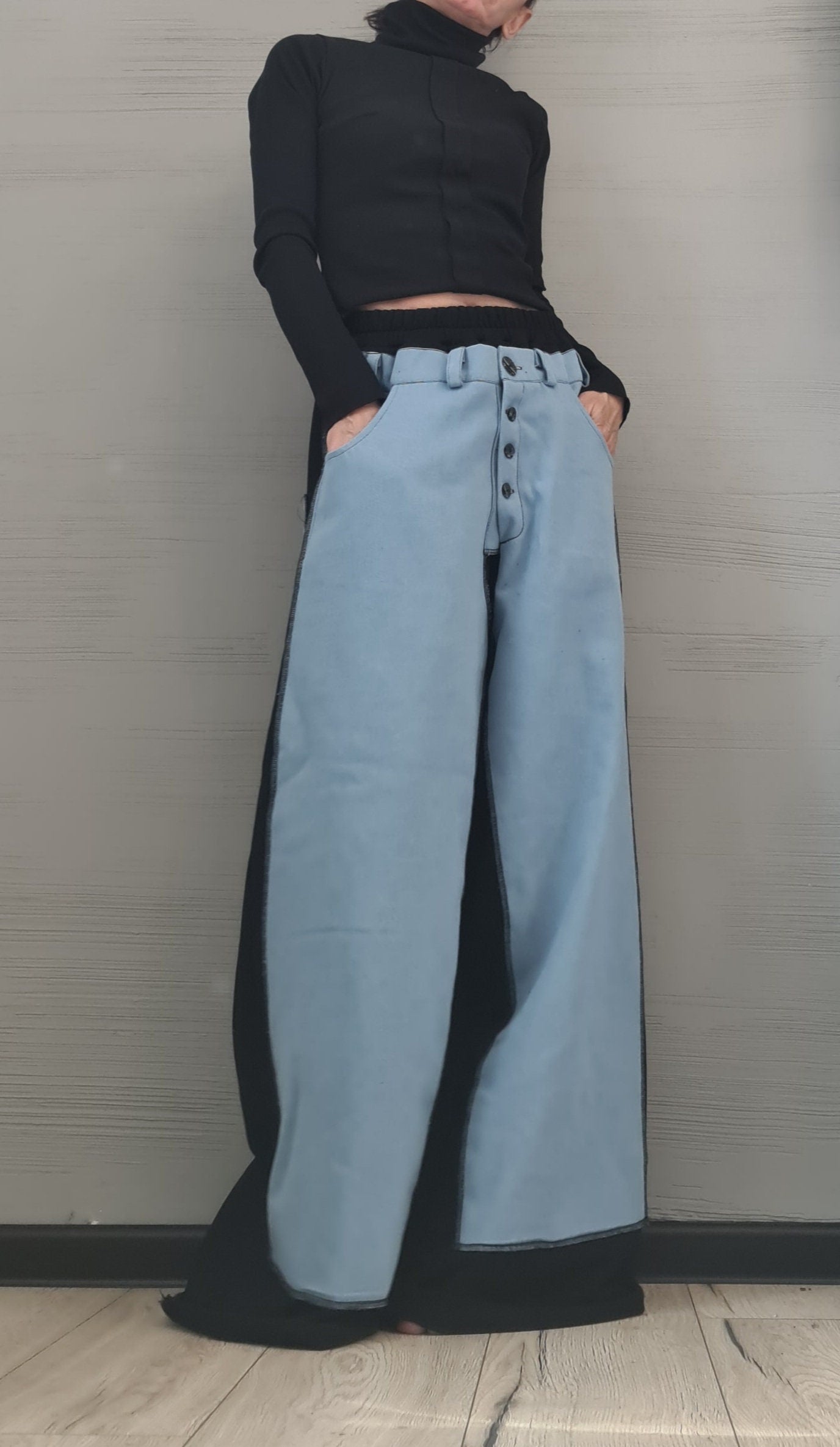 New collection Avant Garde Loose Pants, Harem Pants Women, Extravagant Cotton Pants, Asymmetric Pants, Loose Pants