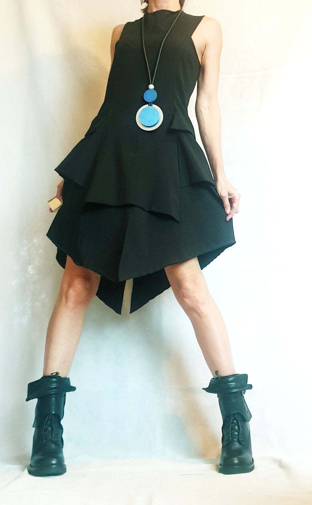 New collection Dress, Blue Dress, Extravagant Dress, Plus Size Clothing, Sleeveless Dress, Futuristic Dress, Sexy Dress