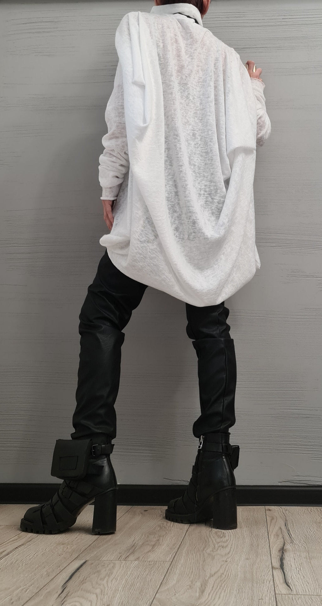 New collection Asymmetrical tunic, Avant Garde Tunic, Loose Tunic, Deconstructed Top, Oversize Tunic, Casual Long Sleeve Top