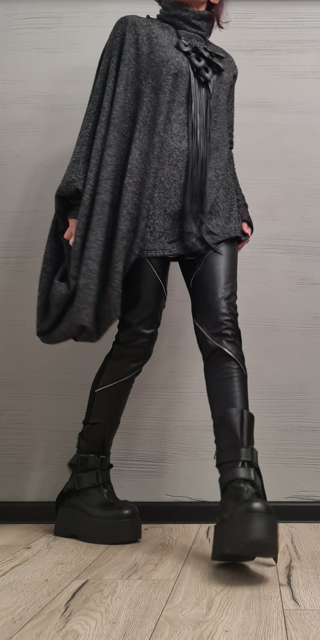 Asymmetrical tunic, Avant Garde Tunic, Loose Tunic, Deconstructed Top, Gothic tunic, New collection