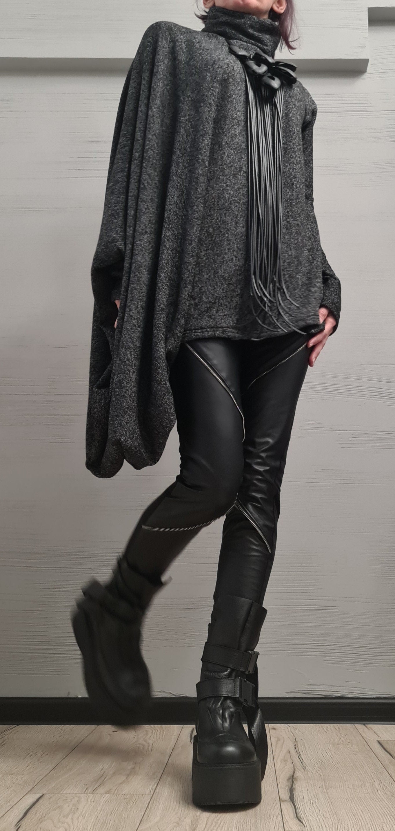 Asymmetrical tunic, Avant Garde Tunic, Loose Tunic, Deconstructed Top, Gothic tunic, New collection