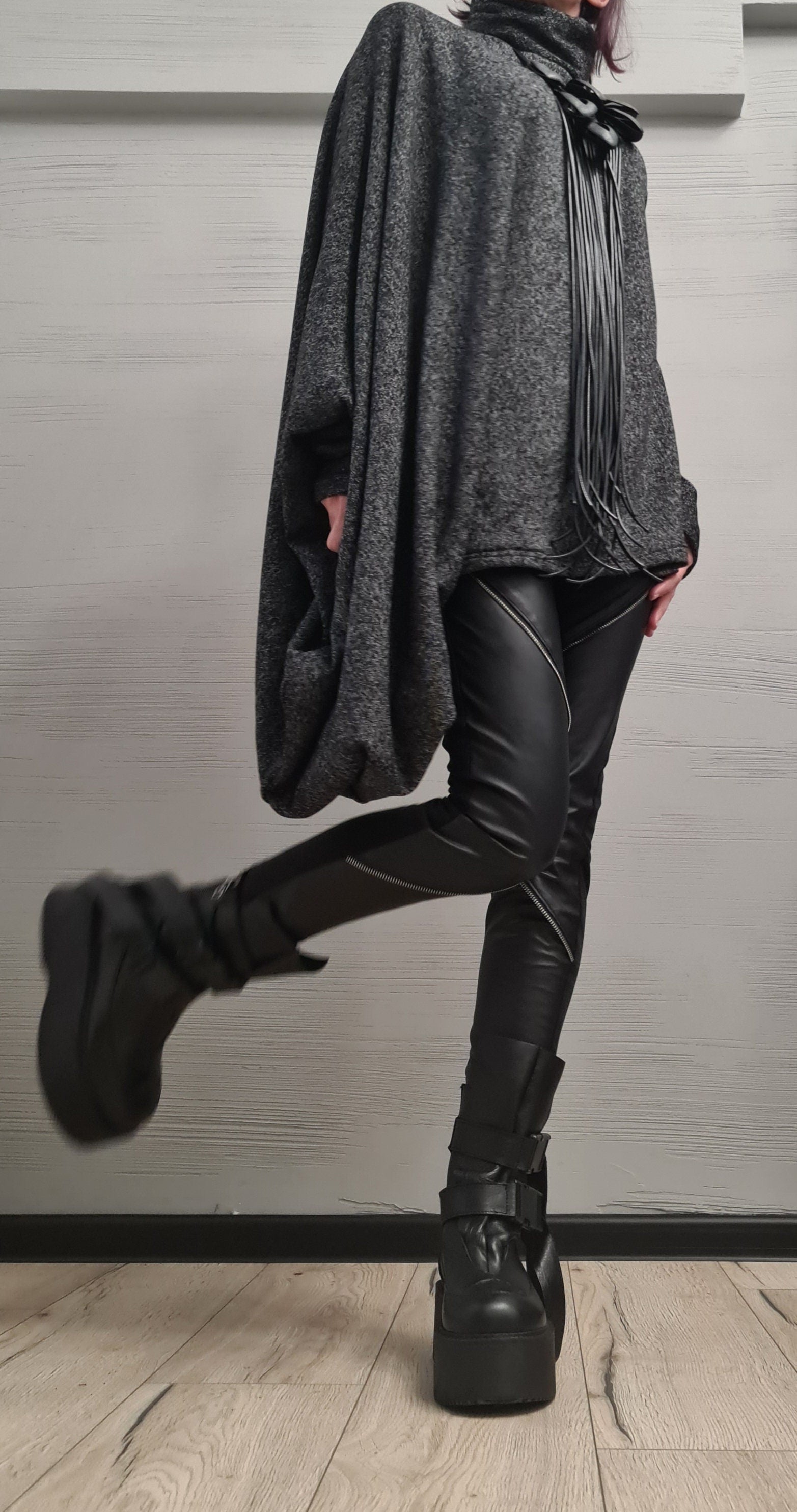 Asymmetrical tunic, Avant Garde Tunic, Loose Tunic, Deconstructed Top, Gothic tunic, New collection