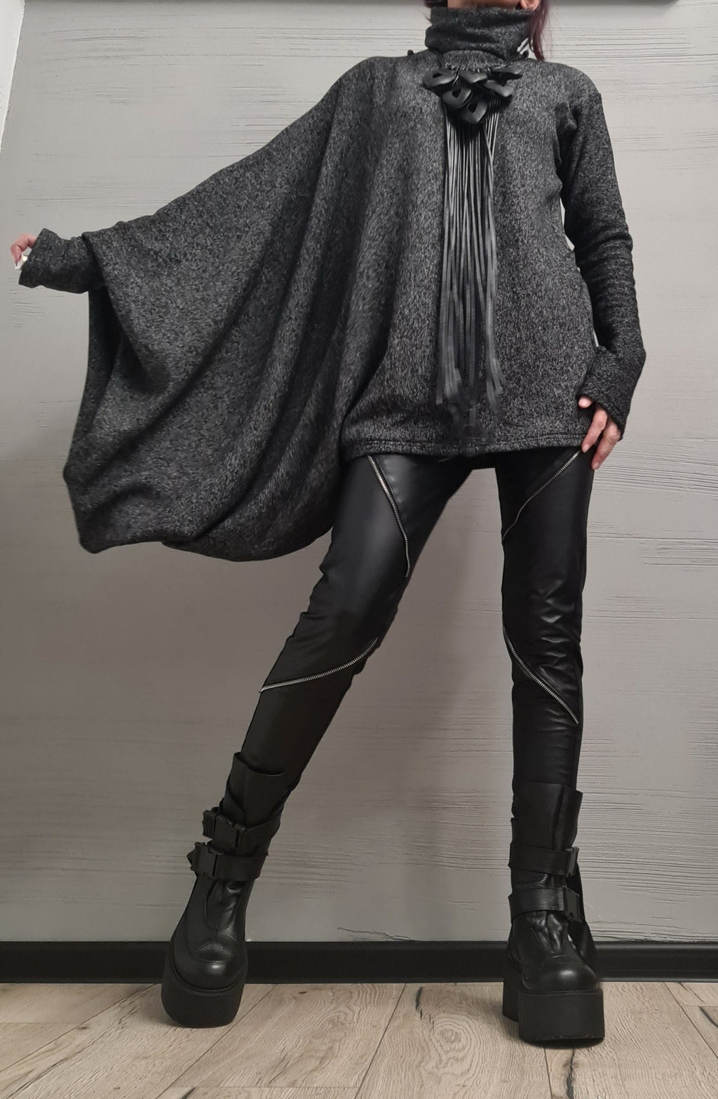 Asymmetrical tunic, Avant Garde Tunic, Loose Tunic, Deconstructed Top, Gothic tunic, New collection