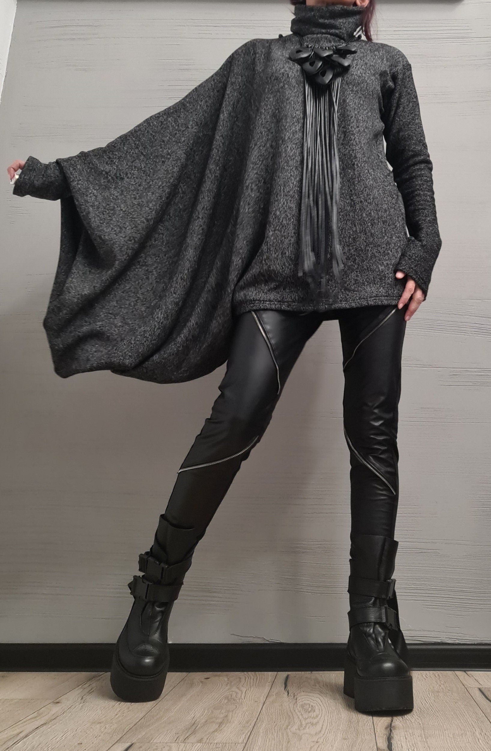 Asymmetrical tunic, Avant Garde Tunic, Loose Tunic, Deconstructed Top, Gothic tunic, New collection