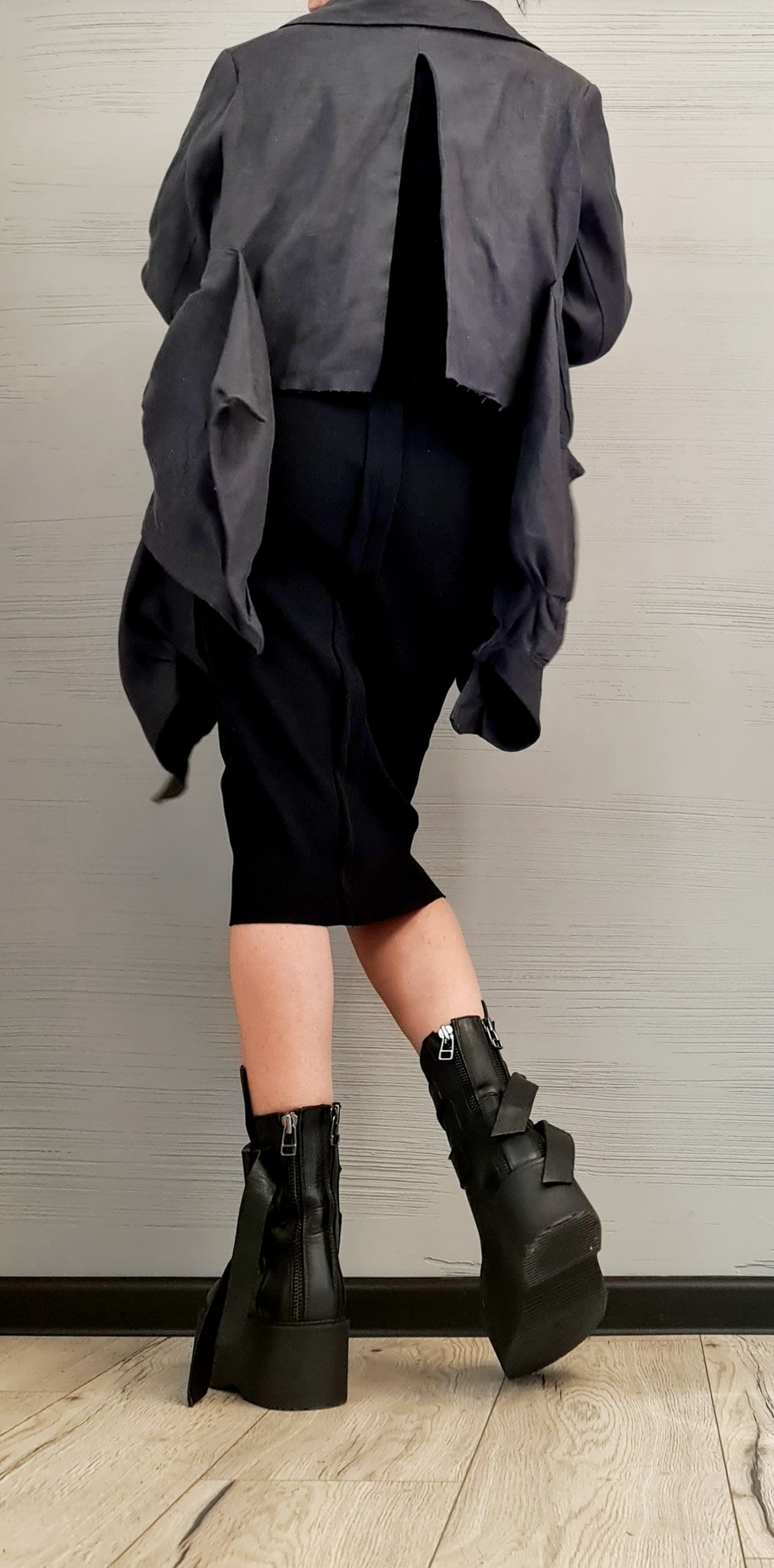 New collection Lenin Avant Garde Blazer, Extravagant jacket, Asymmetrical Jacket, Deconstructed Futuristic Clothing, Gothic Blazer Atracit