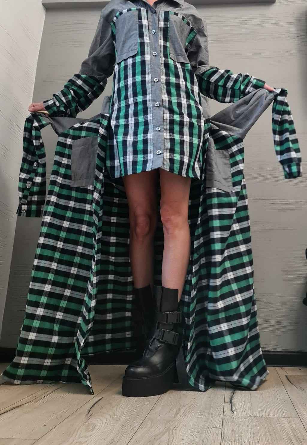 Deconstructed Shirt, Asymmetric Shirt, Long Short Shirt Dress, Avant Garde Tunic, Loose Tunic Shirt, Extravagant Shirt, New collection