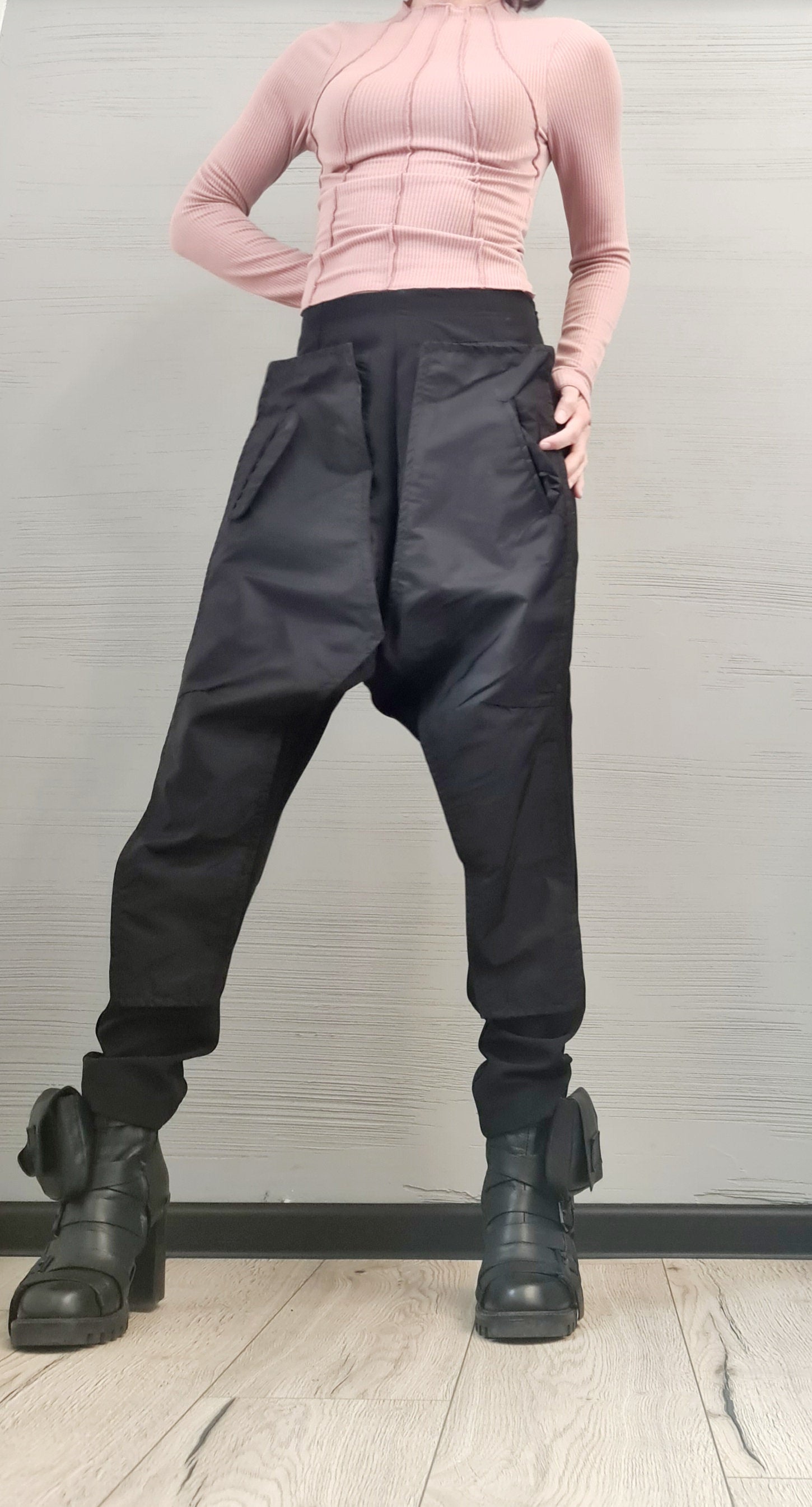 Extravagant Pants, Harem Casual Pants, Urban Pants, Loose Pants, Punk Pants, Gothic Pants, Outer pockets, New collection