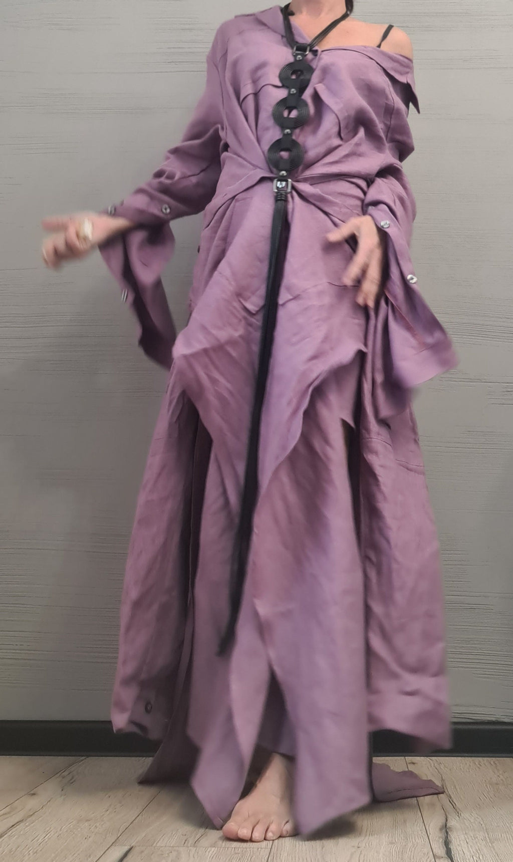 Deconstructed Shirt, Asymmetric Linen Shirt, Long Short Shirt Dress, Avant Garde Tunic, Loose Tunic Shirt,Extravagant Shirt, Tunic Shirt