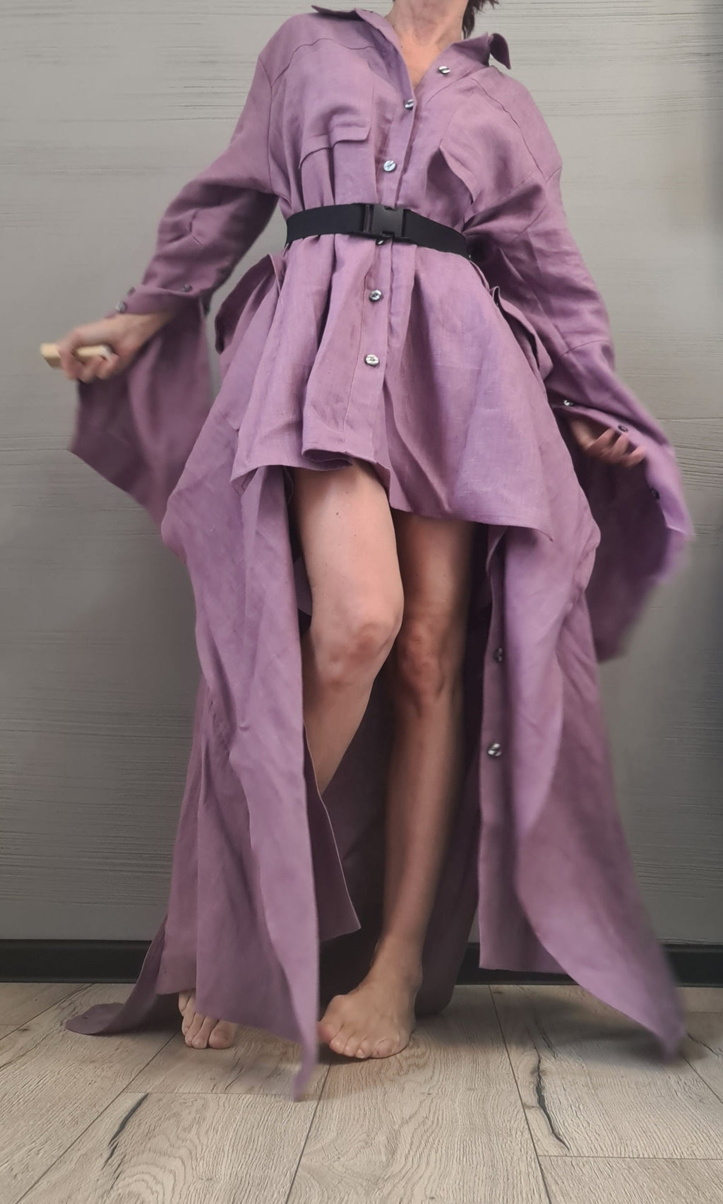 Deconstructed Shirt, Asymmetric Linen Shirt, Long Short Shirt Dress, Avant Garde Tunic, Loose Tunic Shirt,Extravagant Shirt, Tunic Shirt