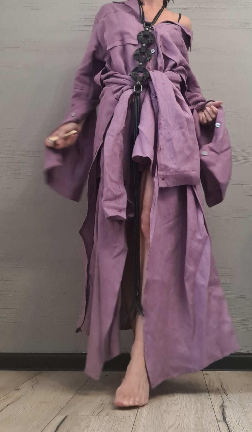 Deconstructed Shirt, Asymmetric Linen Shirt, Long Short Shirt Dress, Avant Garde Tunic, Loose Tunic Shirt,Extravagant Shirt, Tunic Shirt