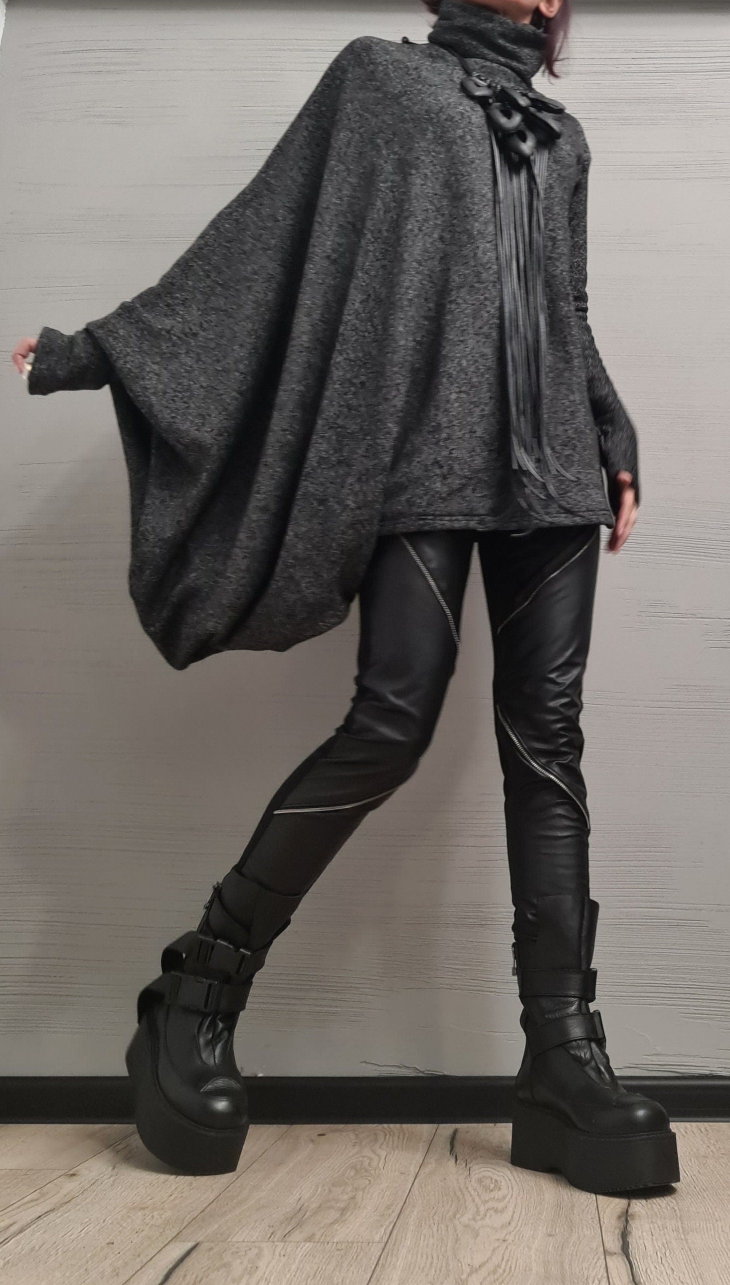 Asymmetrical tunic, Avant Garde Tunic, Loose Tunic, Deconstructed Top, Gothic tunic, New collection