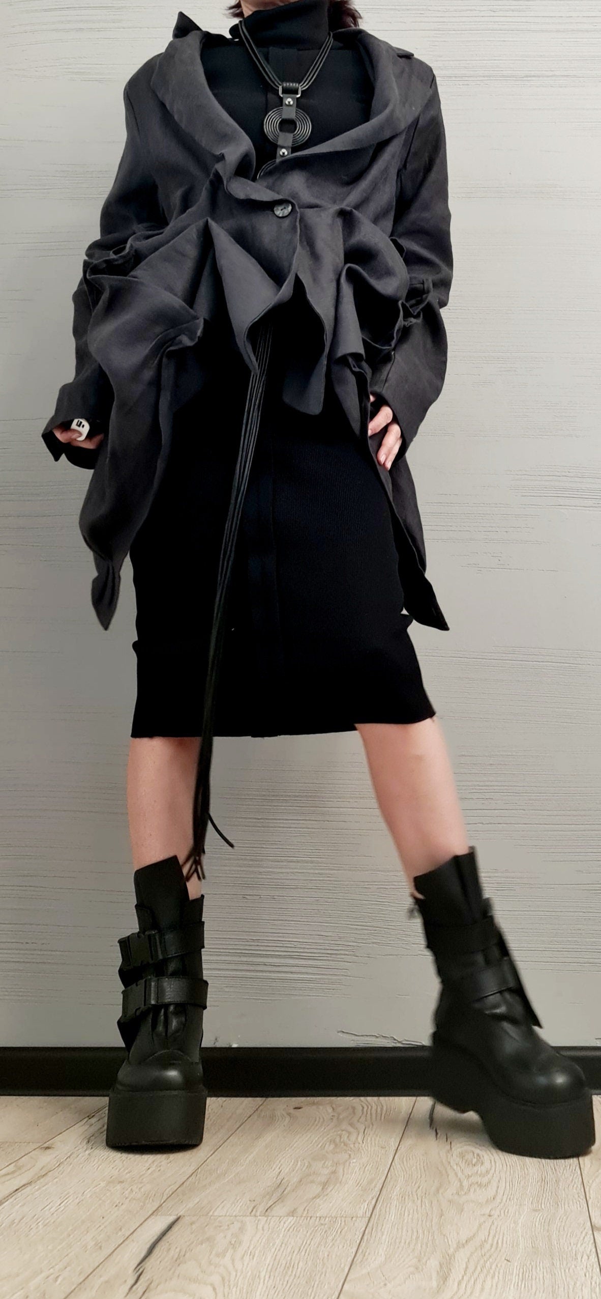 New collection Lenin Avant Garde Blazer, Extravagant jacket, Asymmetrical Jacket, Deconstructed Futuristic Clothing, Gothic Blazer Atracit