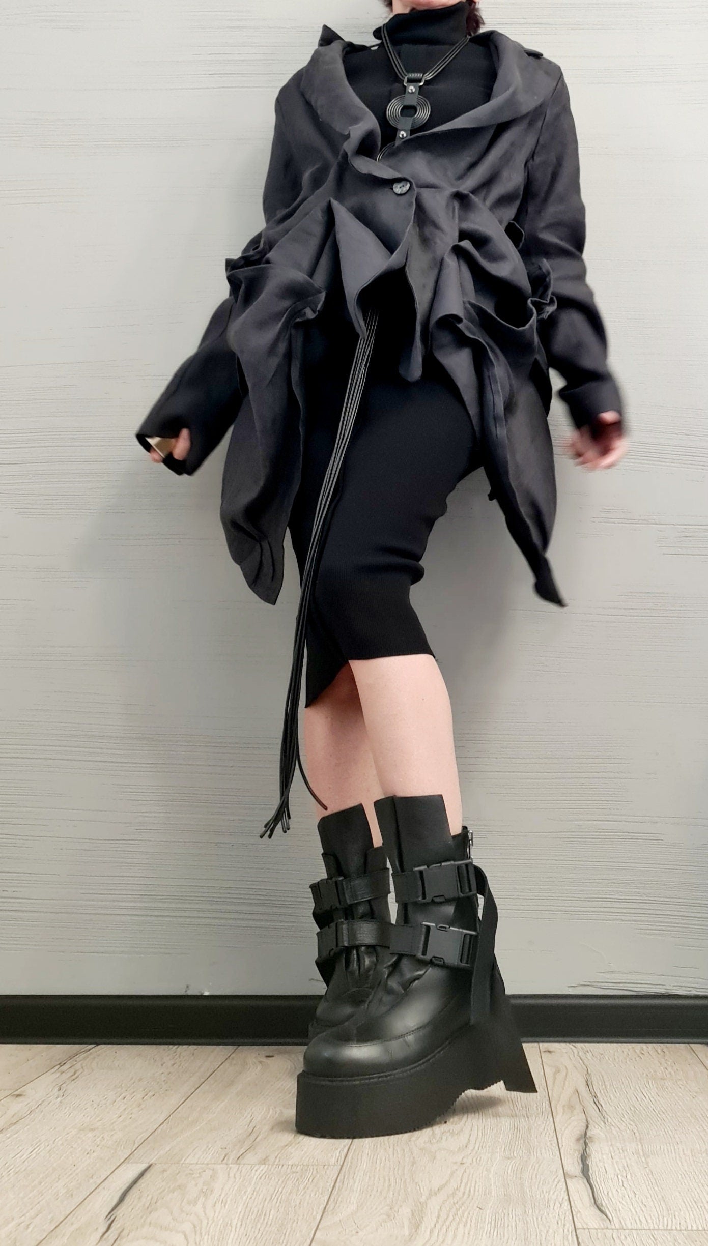 New collection Lenin Avant Garde Blazer, Extravagant jacket, Asymmetrical Jacket, Deconstructed Futuristic Clothing, Gothic Blazer Atracit