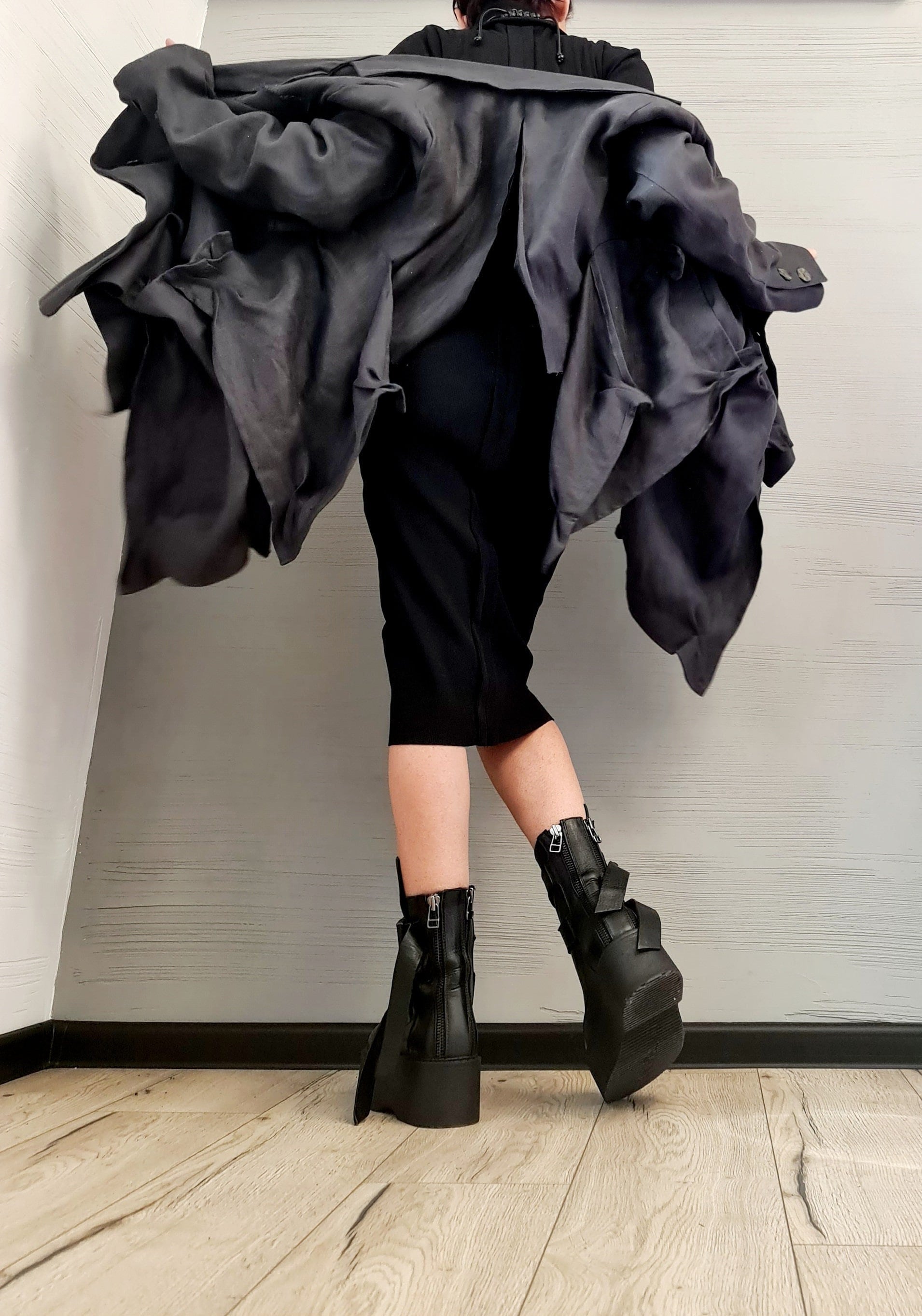 New collection Lenin Avant Garde Blazer, Extravagant jacket, Asymmetrical Jacket, Deconstructed Futuristic Clothing, Gothic Blazer Atracit