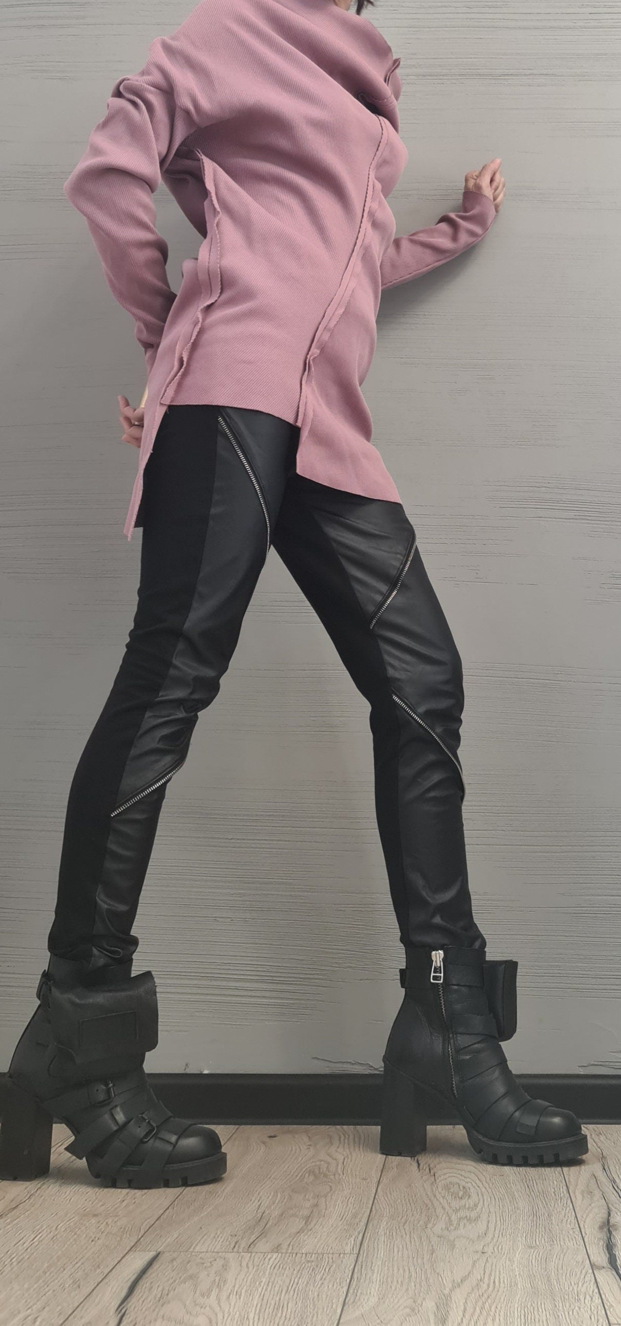 NEW Collection Asymmetric Sexy Fitted Top Blouse, Extravagant Top, Avant Garde Blouse, Sexy Top, Cotton Blouse