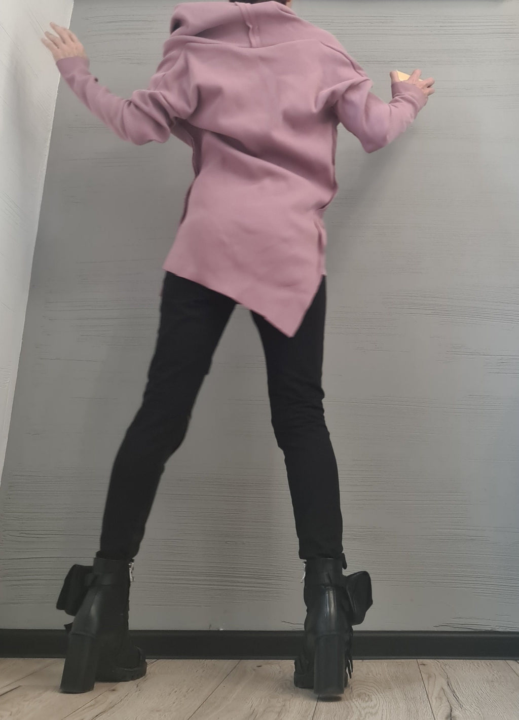 NEW Collection Asymmetric Sexy Fitted Top Blouse, Extravagant Top, Avant Garde Blouse, Sexy Top, Outside Seam