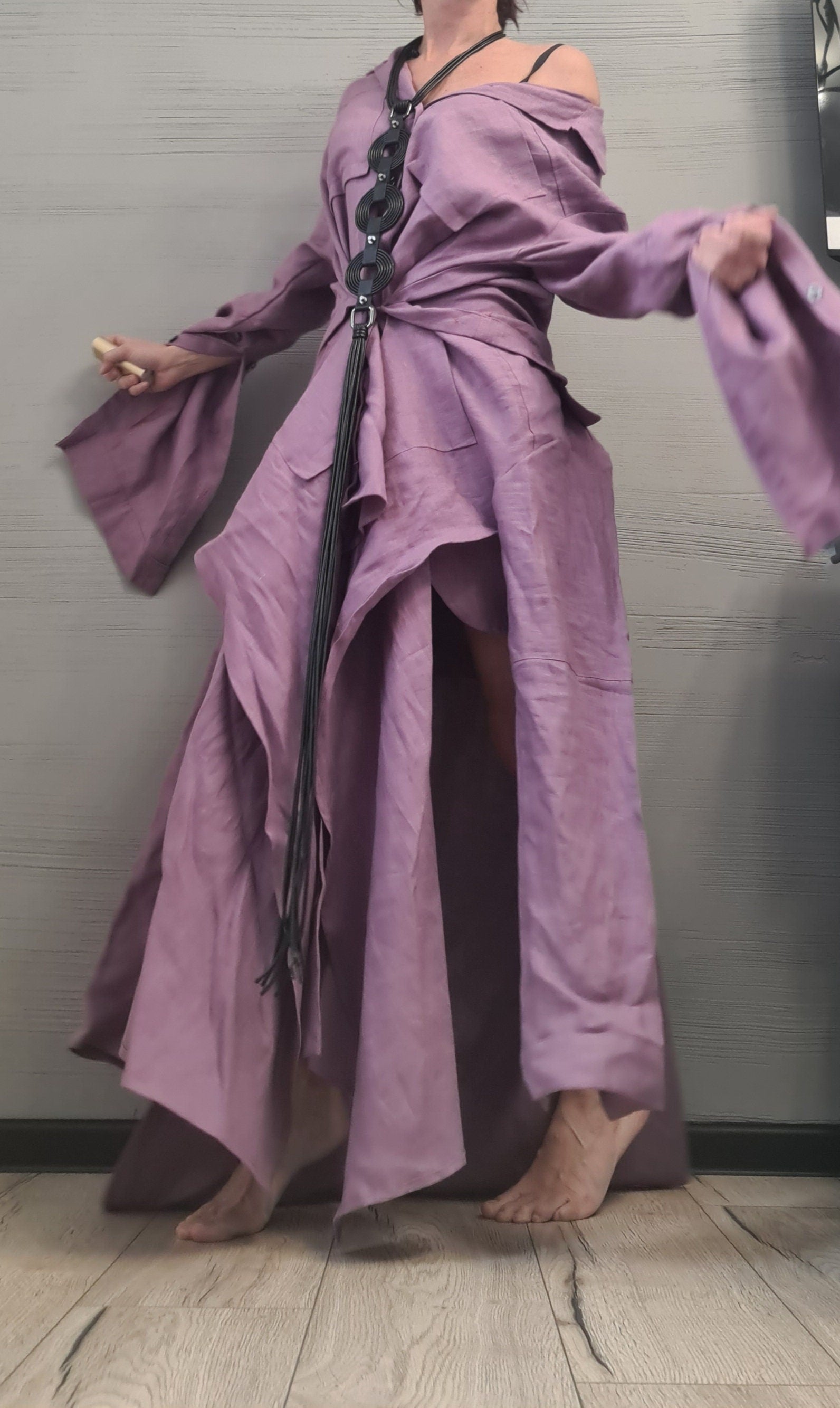 Deconstructed Shirt, Asymmetric Linen Shirt, Long Short Shirt Dress, Avant Garde Tunic, Loose Tunic Shirt,Extravagant Shirt, Tunic Shirt