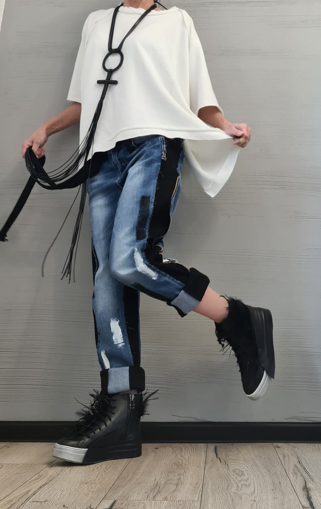 Extravagant Denim Pants, Casual Denim Harem Pants, Streetwear Pants, Unisex Denim, Women Denim Harem, Denim paint