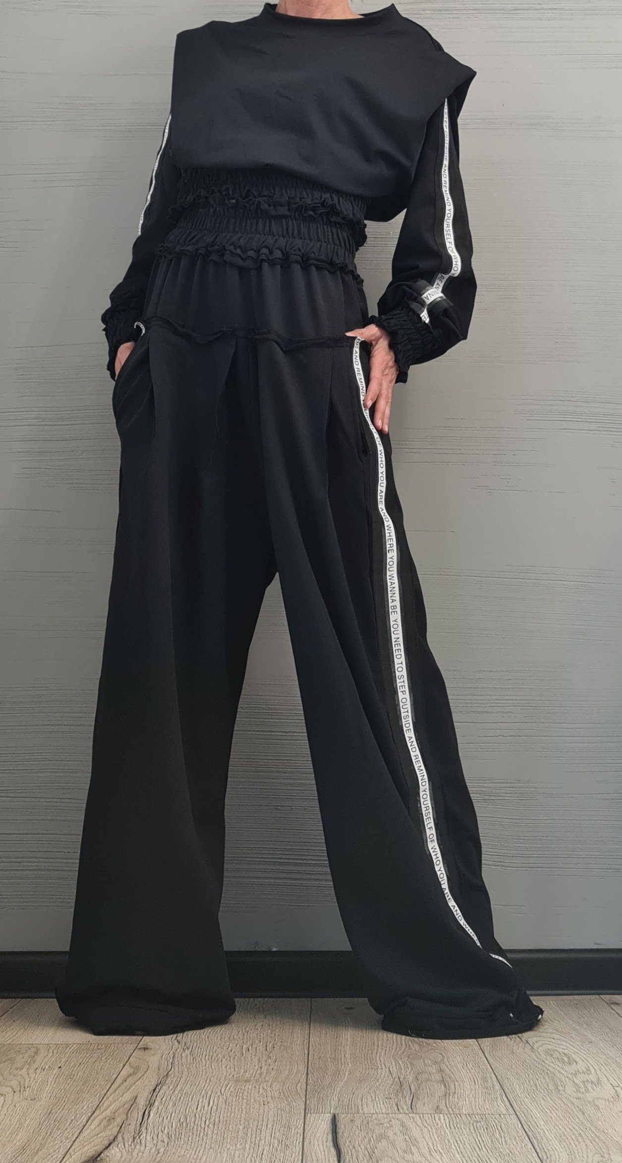 New collection Extravagant Outwear Women Set, Black  Set, Extravagant Cotton Set, Extravagant Blouse