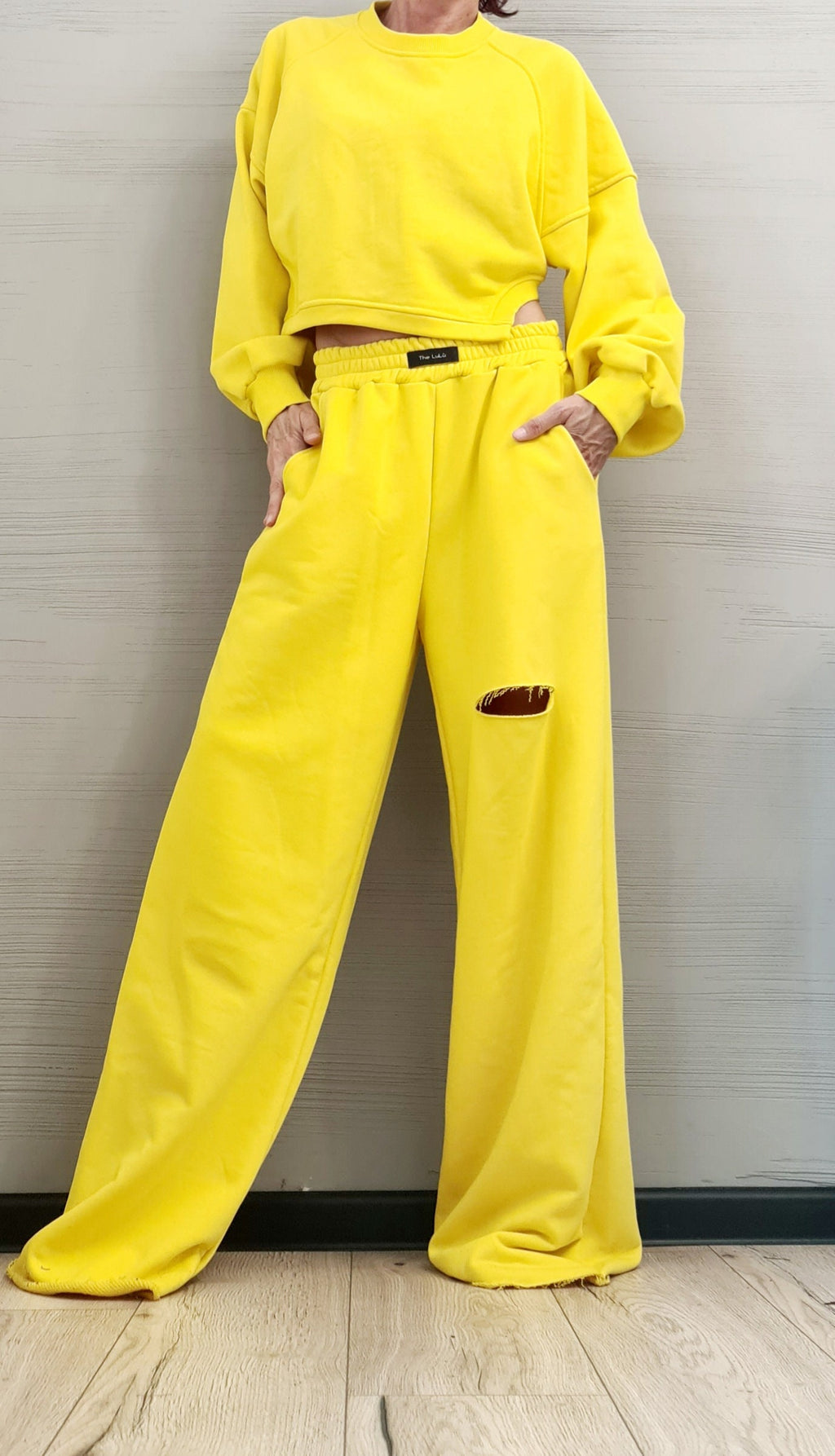 New collection Asymmetrical Set Women Set, Wide blouse, Asymmetrical blouse, Loose Set