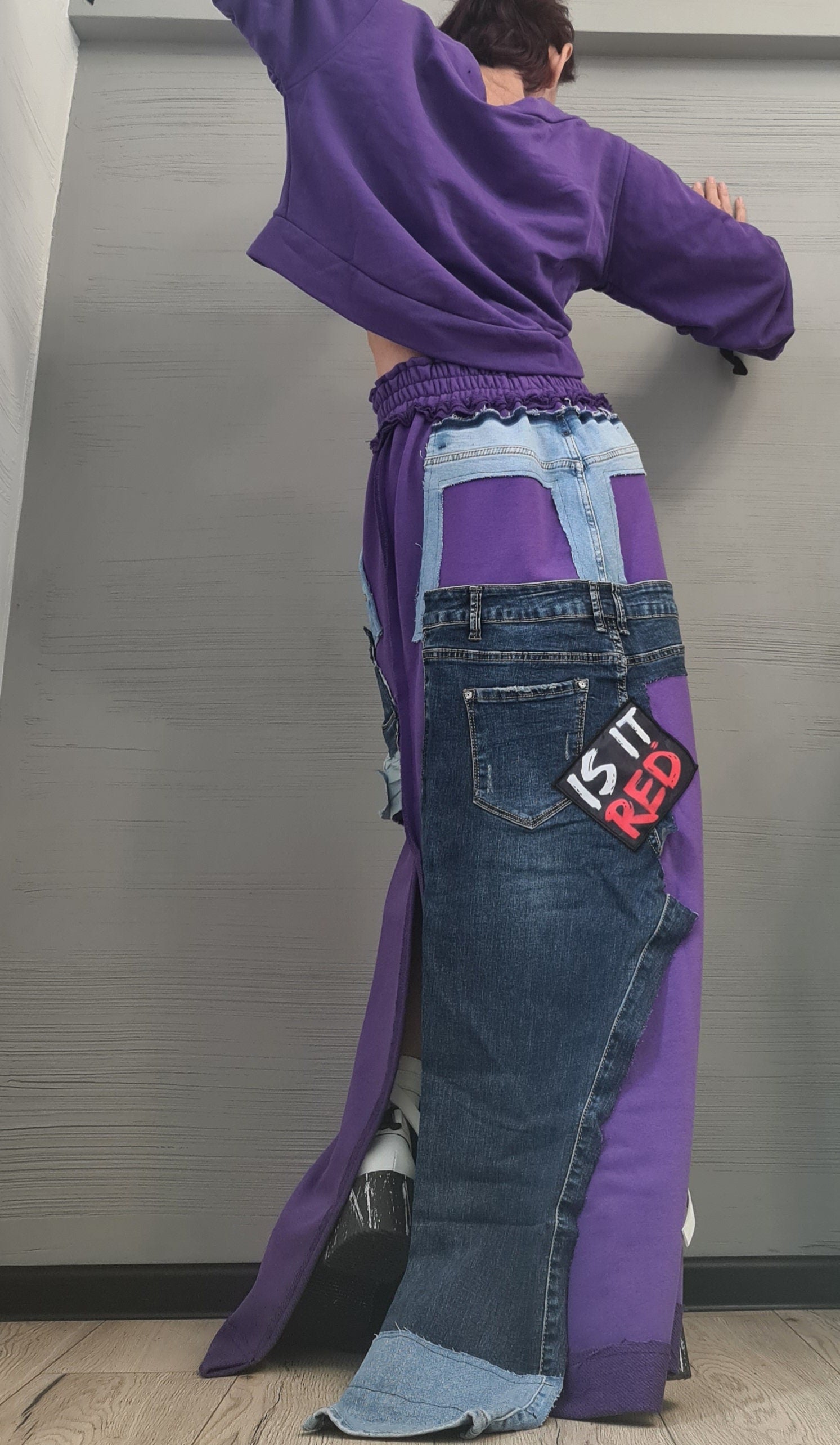 New collection Blouse And Skirt Set, Cotton Denim Women Costume, Extravagant Skirt, Sexy Women Suit