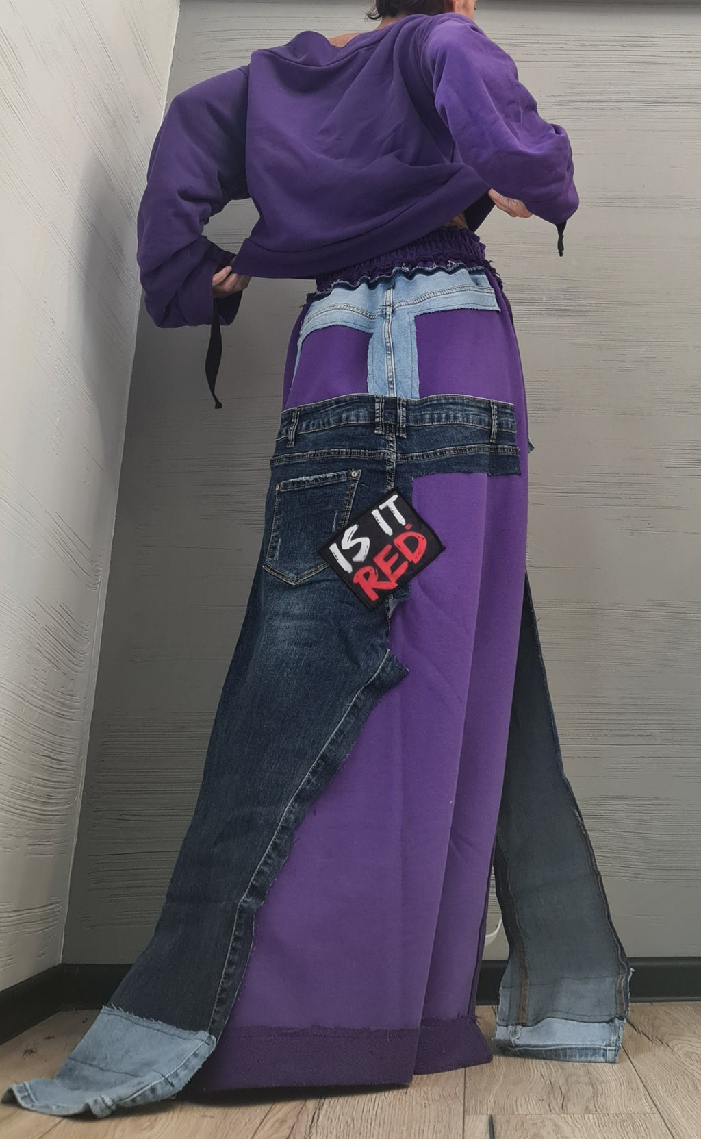 New collection Blouse And Skirt Set, Cotton Denim Women Costume, Extravagant Skirt, Sexy Women Suit