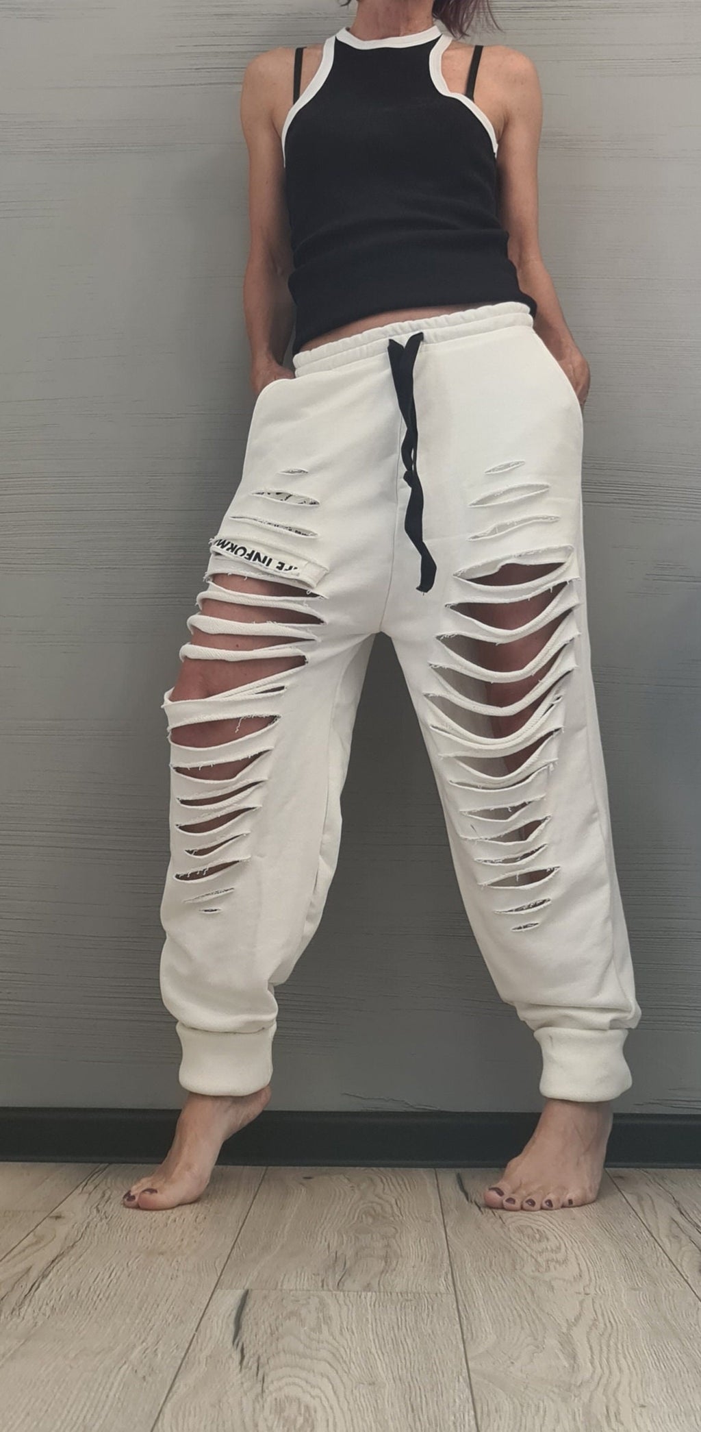 Avant Garde Pants, Harem Pants Women, Drop Crotch Pants, Extravagant Cotton Pants, Loose Pants