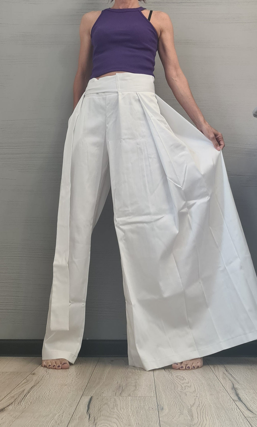 Avant Garde Pants, White Asymmetric Pants Women, Deconstructed Pants, Gothic Pants, Extravagant Pants, Casual Pants, Sexy Pants