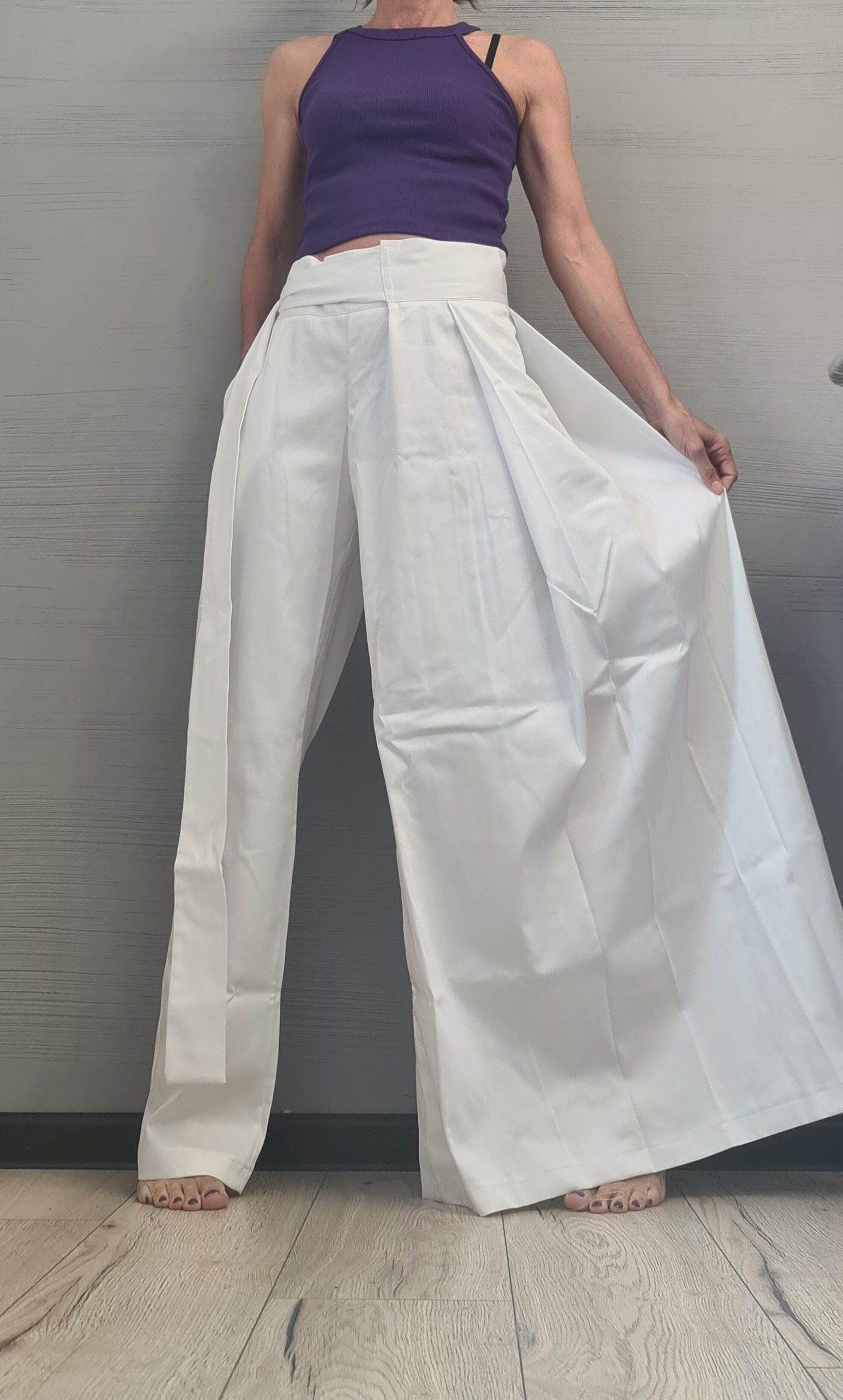 Avant Garde Pants, White Asymmetric Pants Women, Deconstructed Pants, Gothic Pants, Extravagant Pants, Casual Pants, Sexy Pants