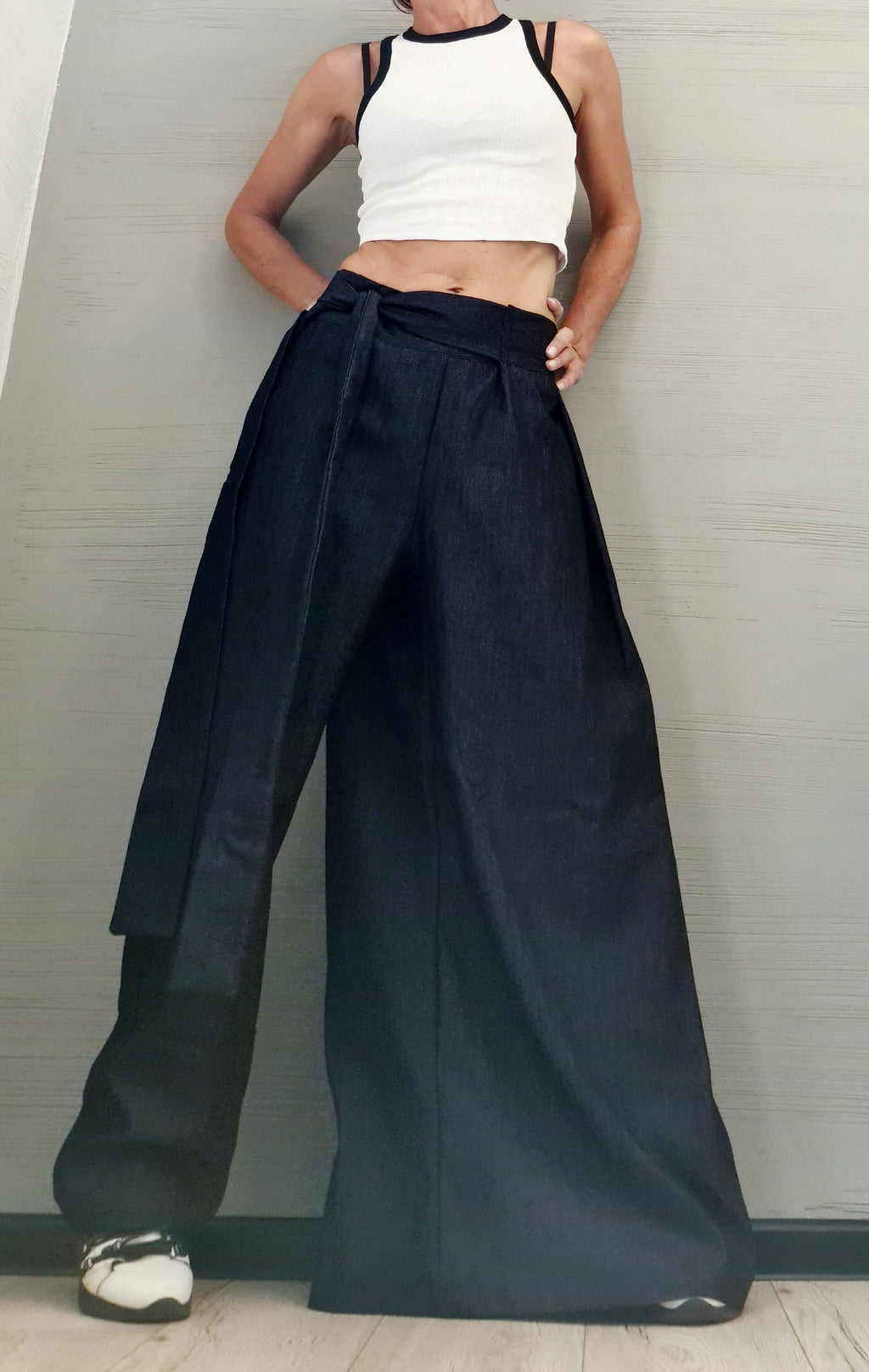 Denim Avant Garde Pants, Asymmetric Pants Women, Deconstructed Pants, Gothic Pants, Extravagant Pants, Casual Pants, Sexy Pants