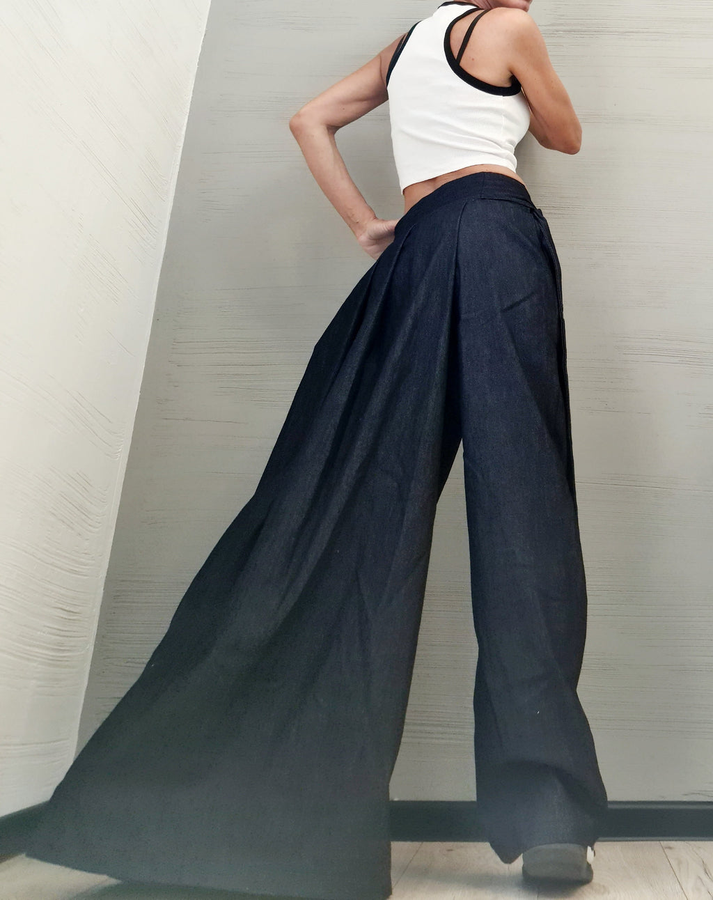 Denim Avant Garde Pants, Asymmetric Pants Women, Deconstructed Pants, Gothic Pants, Extravagant Pants, Casual Pants, Sexy Pants