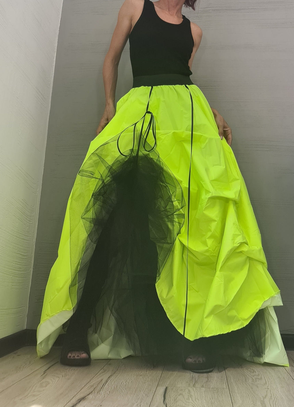 New collection Extravagant Ball Skirt Women, Avant-garde Tutu Cocktail Skirt, Asymmetric Long Short Skirt, High Tulle Circle Wedding Skirt