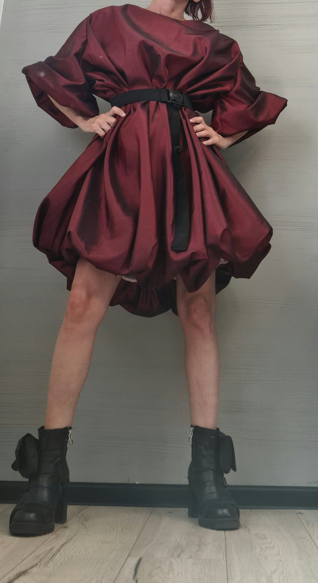 Extravagant Taffeta Tunic Dress, Plus Size Clothing Loose Dress, Party Dress New collection