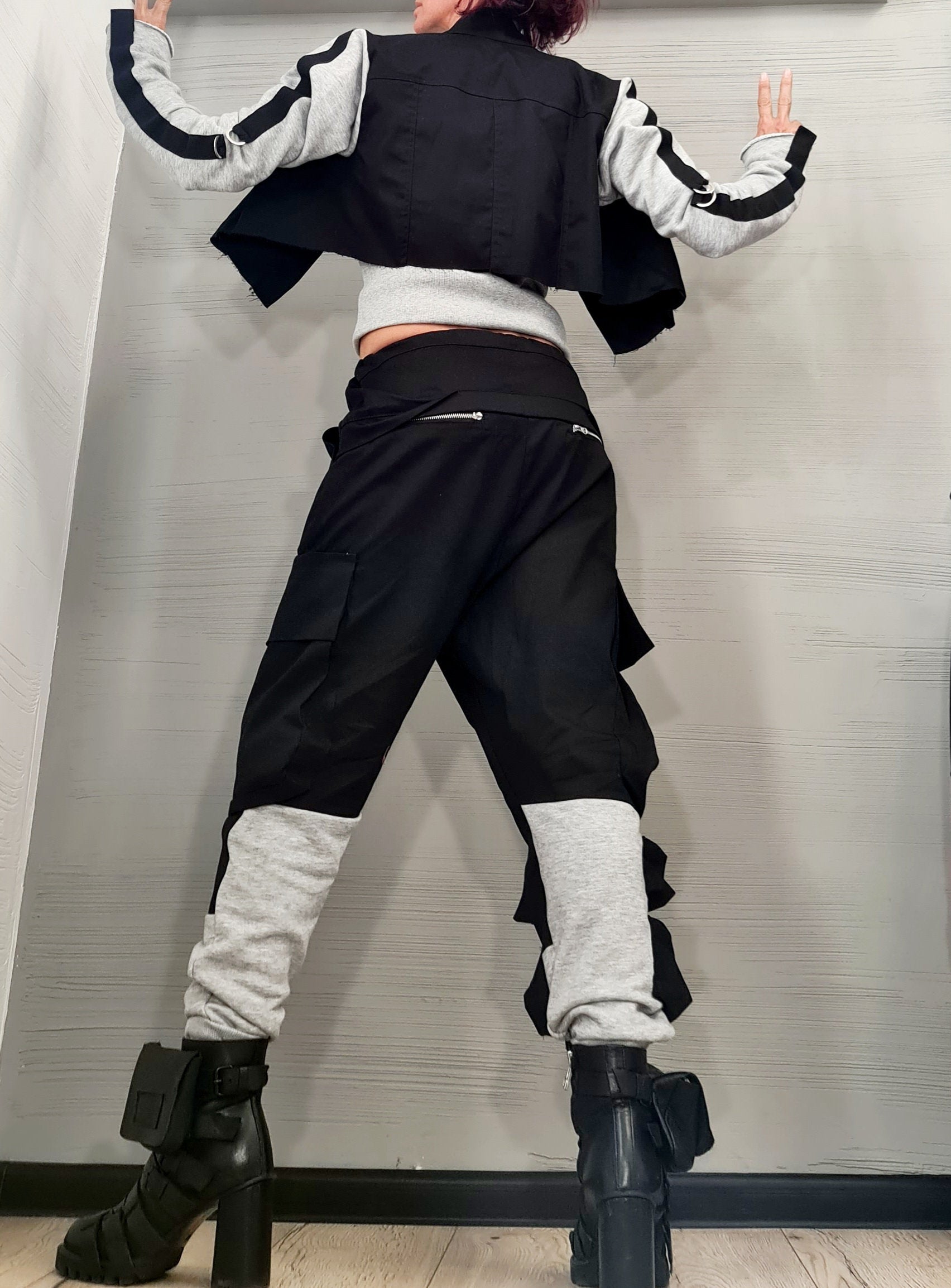 Women Harem Pants Jacket Set, Women Street Outfit Set, New collection Extravagant Women Costume