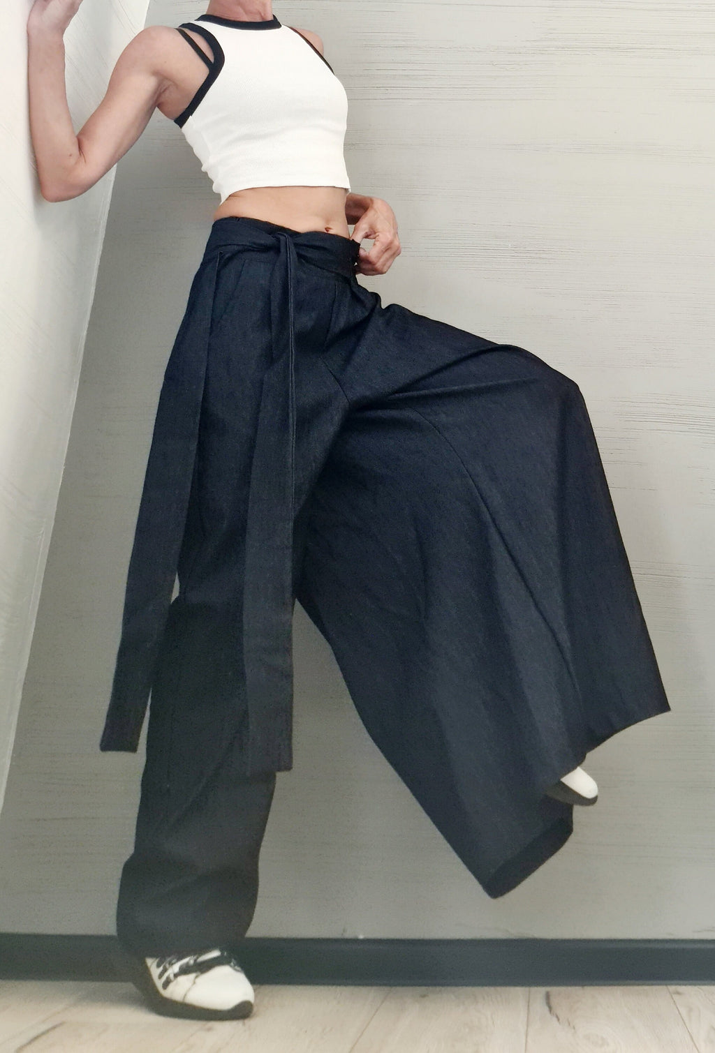 Denim Avant Garde Pants, Asymmetric Pants Women, Deconstructed Pants, Gothic Pants, Extravagant Pants, Casual Pants, Sexy Pants