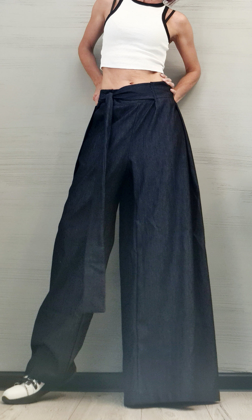 Denim Avant Garde Pants, Asymmetric Pants Women, Deconstructed Pants, Gothic Pants, Extravagant Pants, Casual Pants, Sexy Pants