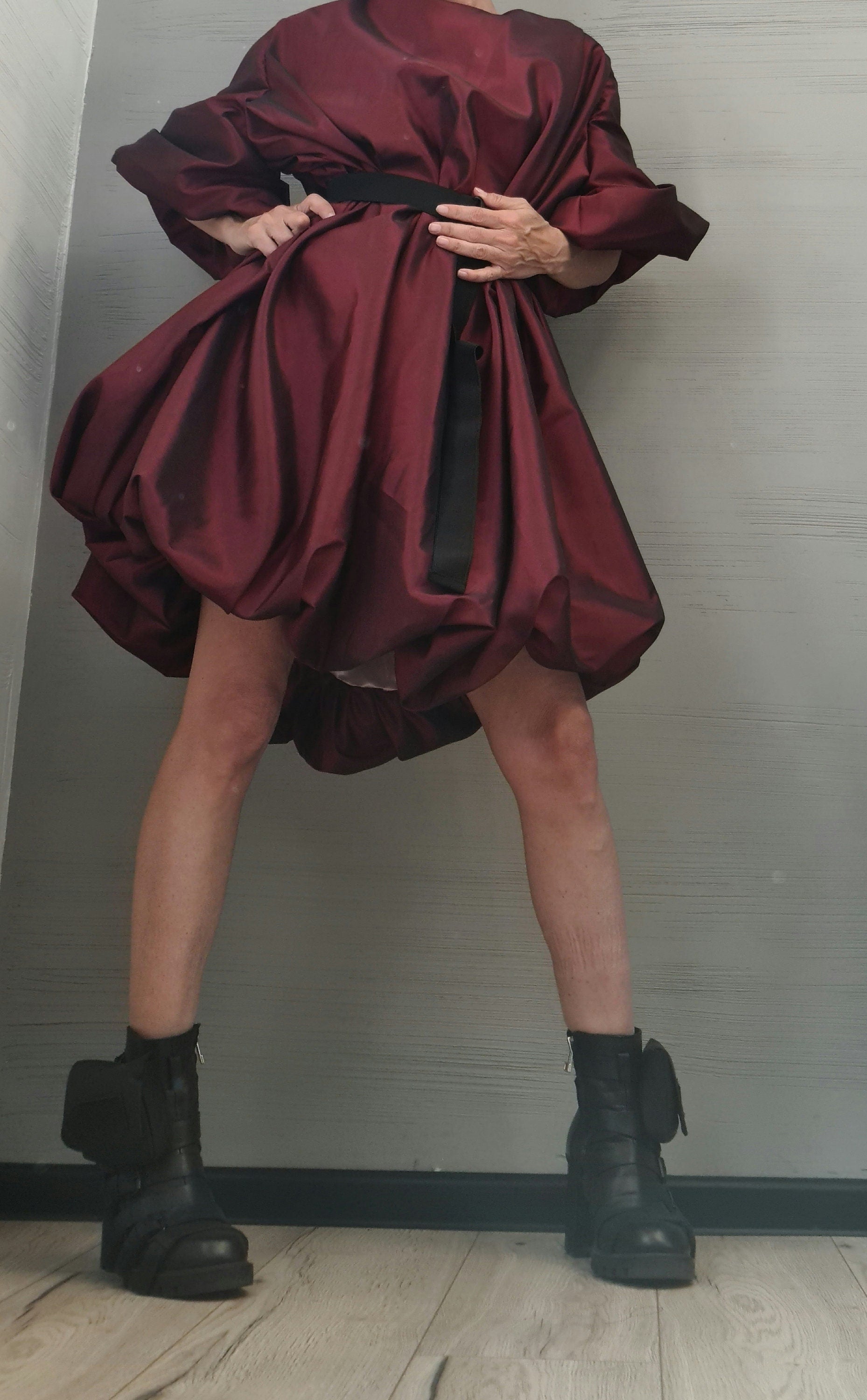 Extravagant Taffeta Tunic Dress, Plus Size Clothing Loose Dress, Party Dress New collection