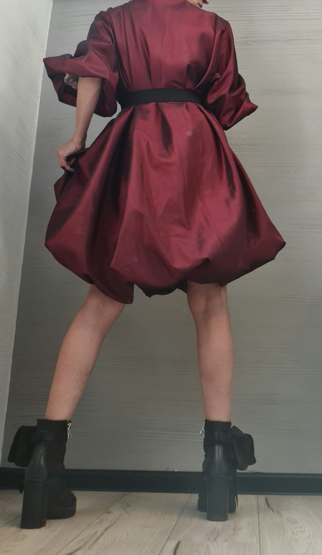 Extravagant Taffeta Tunic Dress, Plus Size Clothing Loose Dress, Party Dress New collection