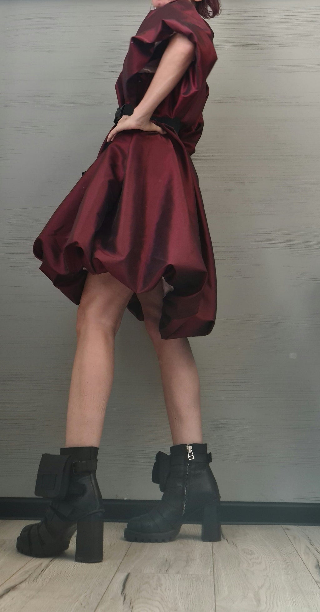 Extravagant Taffeta Tunic Dress, Plus Size Clothing Loose Dress, Party Dress New collection