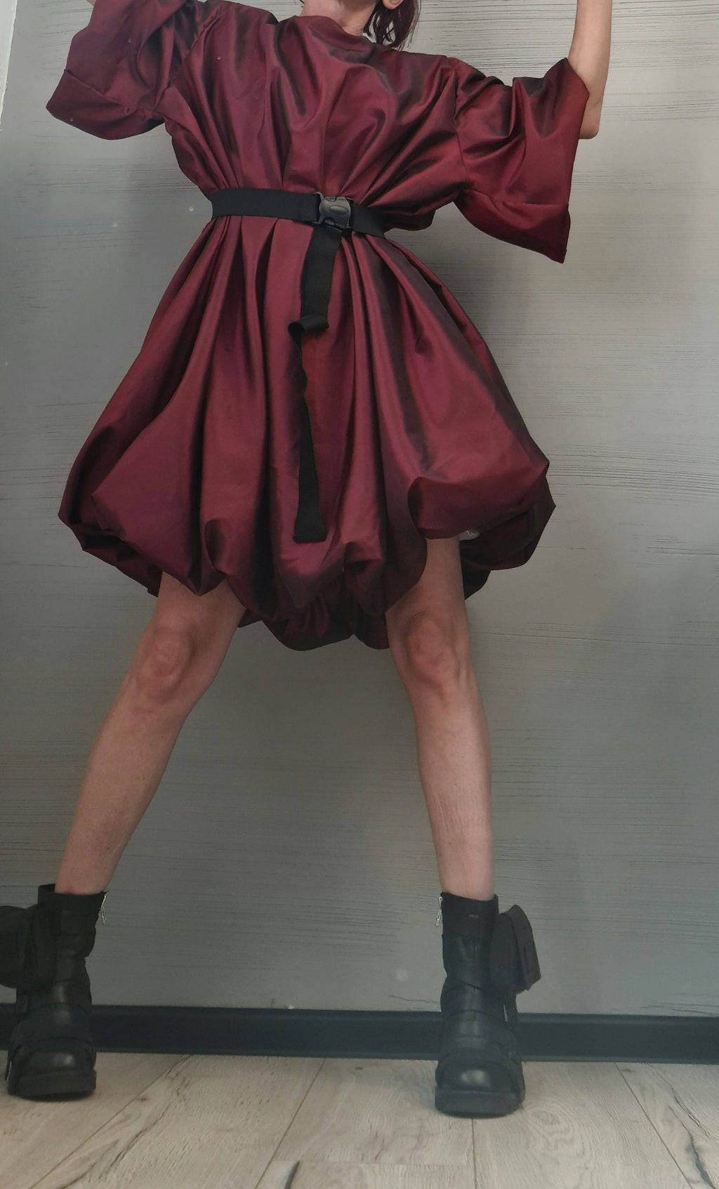 Extravagant Taffeta Tunic Dress, Plus Size Clothing Loose Dress, Party Dress New collection