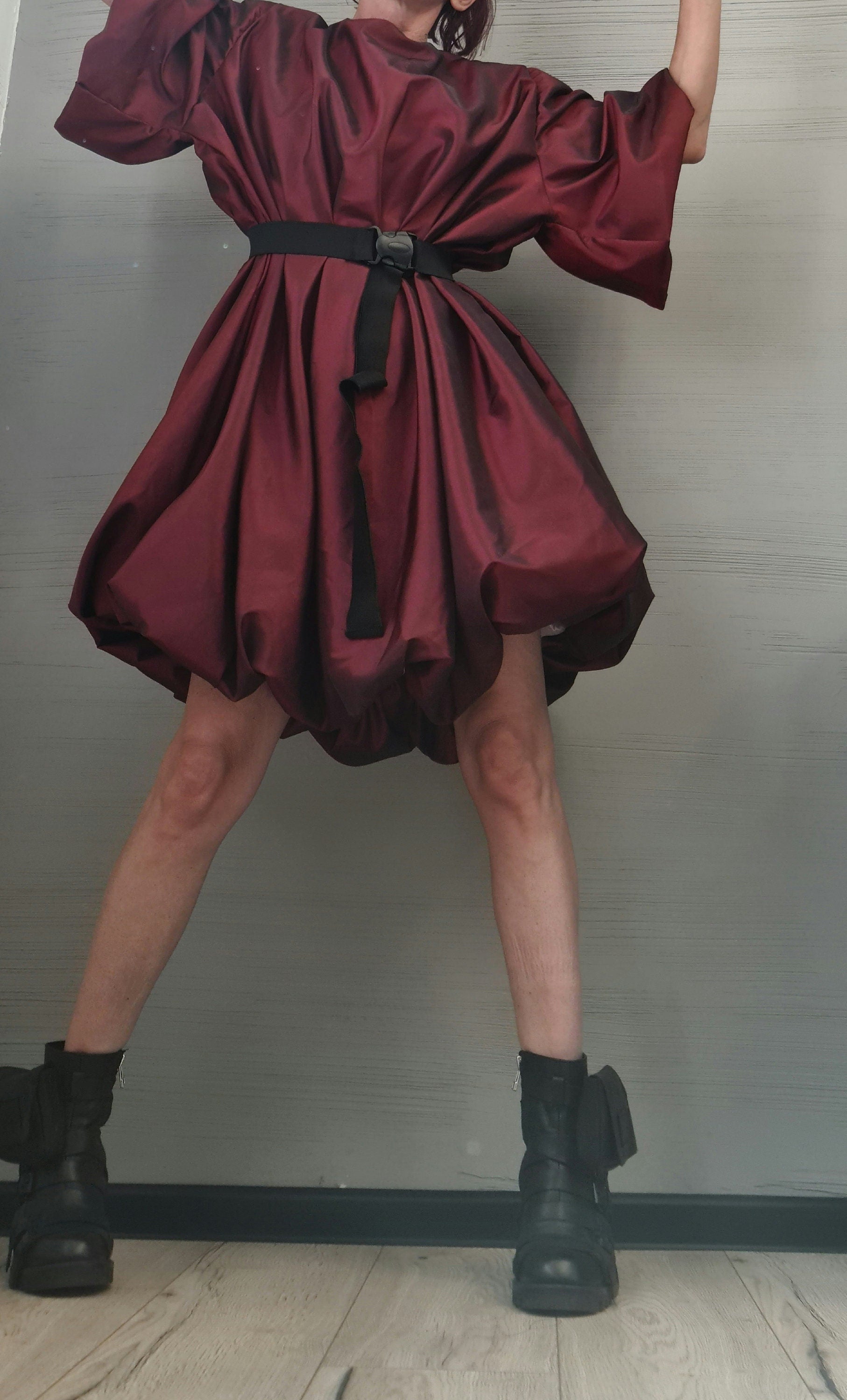 Extravagant Taffeta Tunic Dress, Plus Size Clothing Loose Dress, Party Dress New collection