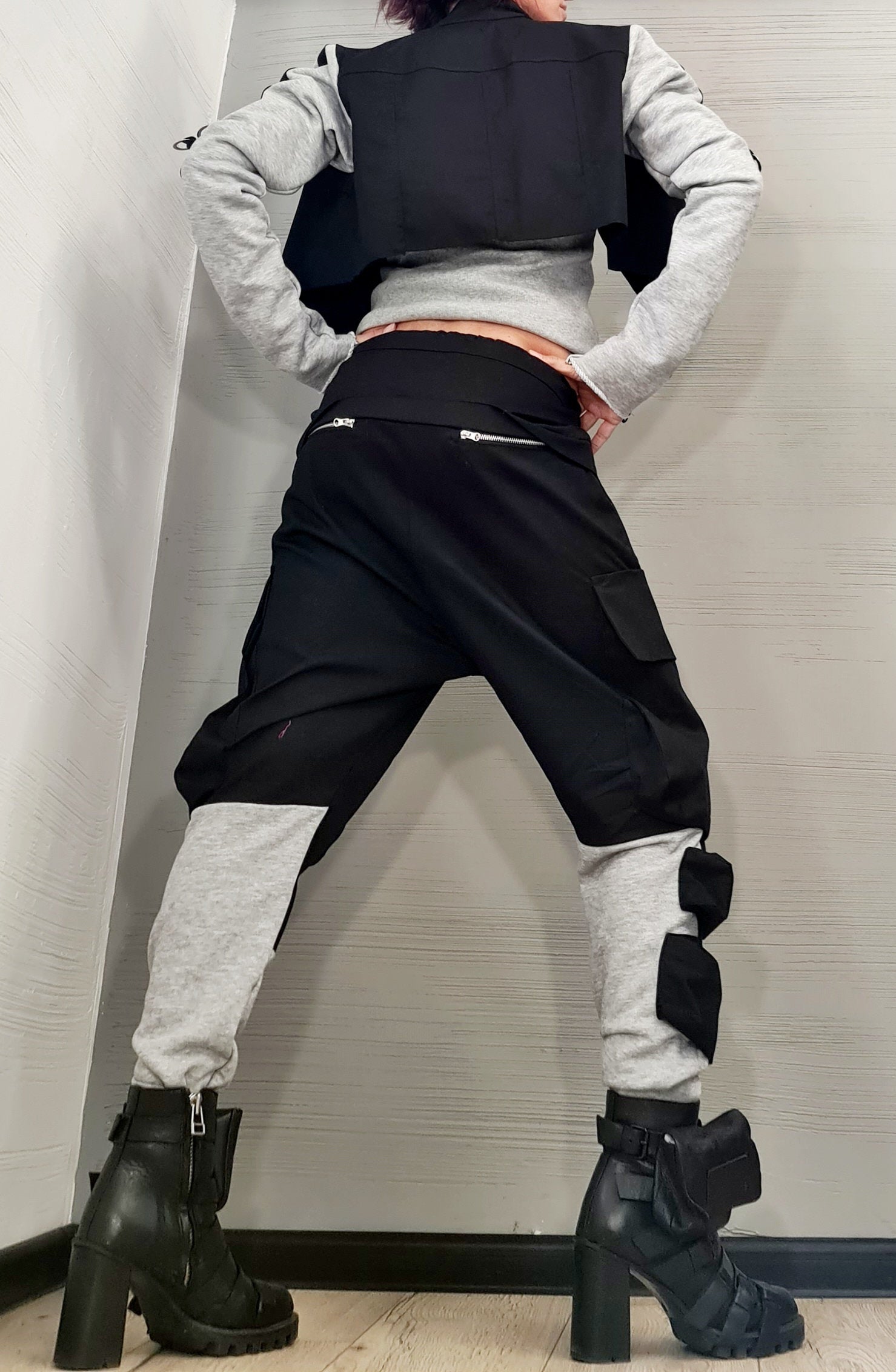 Women Harem Pants Jacket Set, Women Street Outfit Set, New collection Extravagant Women Costume