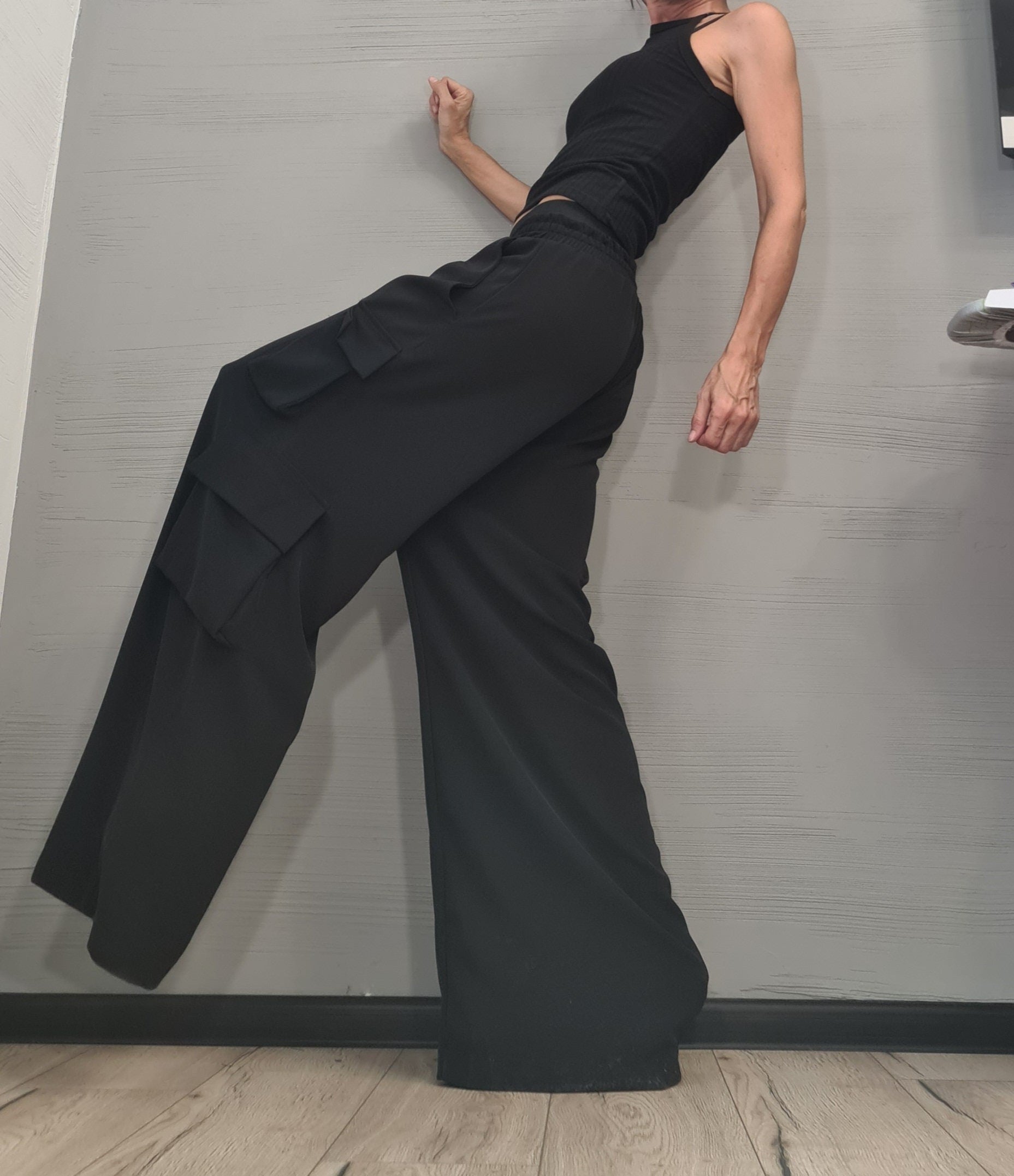 Wide Black Pants, New collection Avant Garde Loose Pants, Harem Pants Women, Extravagant  Pants,  Sexy Pants, Loose Pants