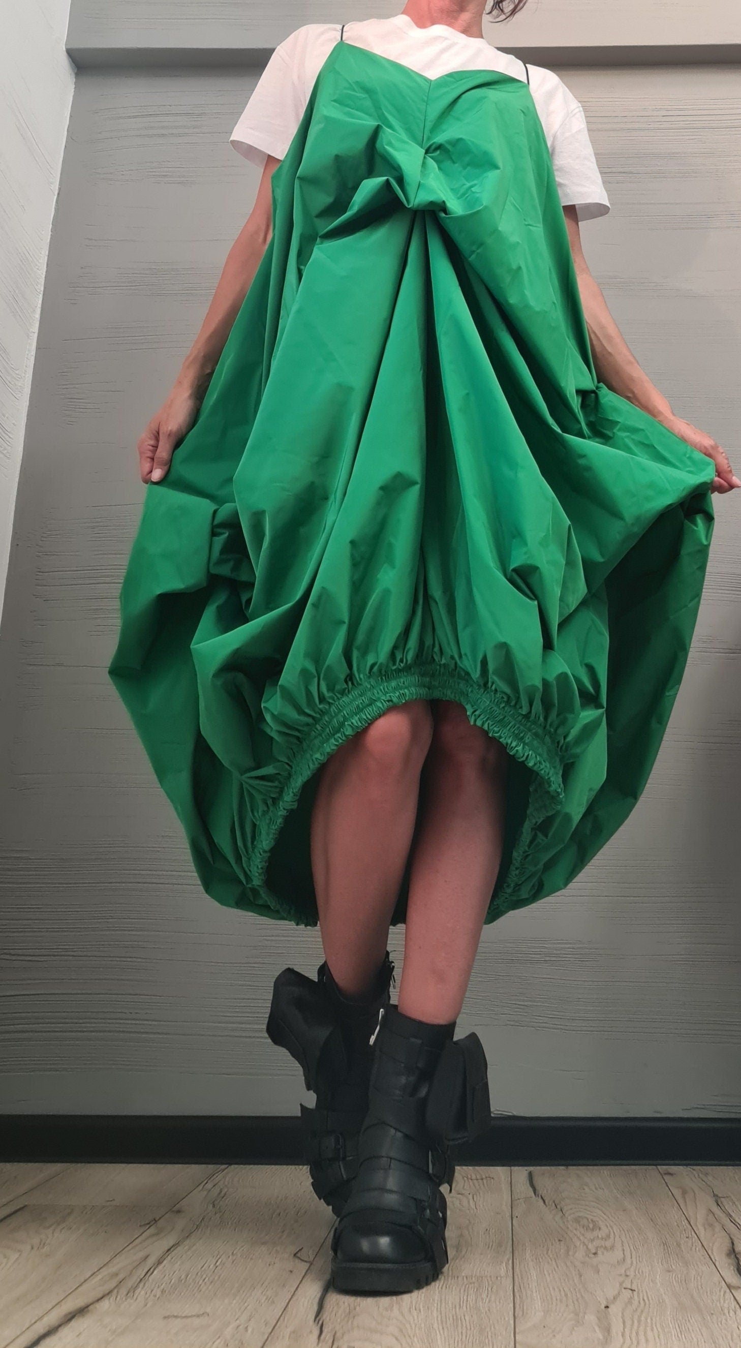 Long Short Loose Dress Pockets, Asymmetric Dress, Gothic Dress, Extravagant Deconstructed Dress, Sleeveless Dress, New collection