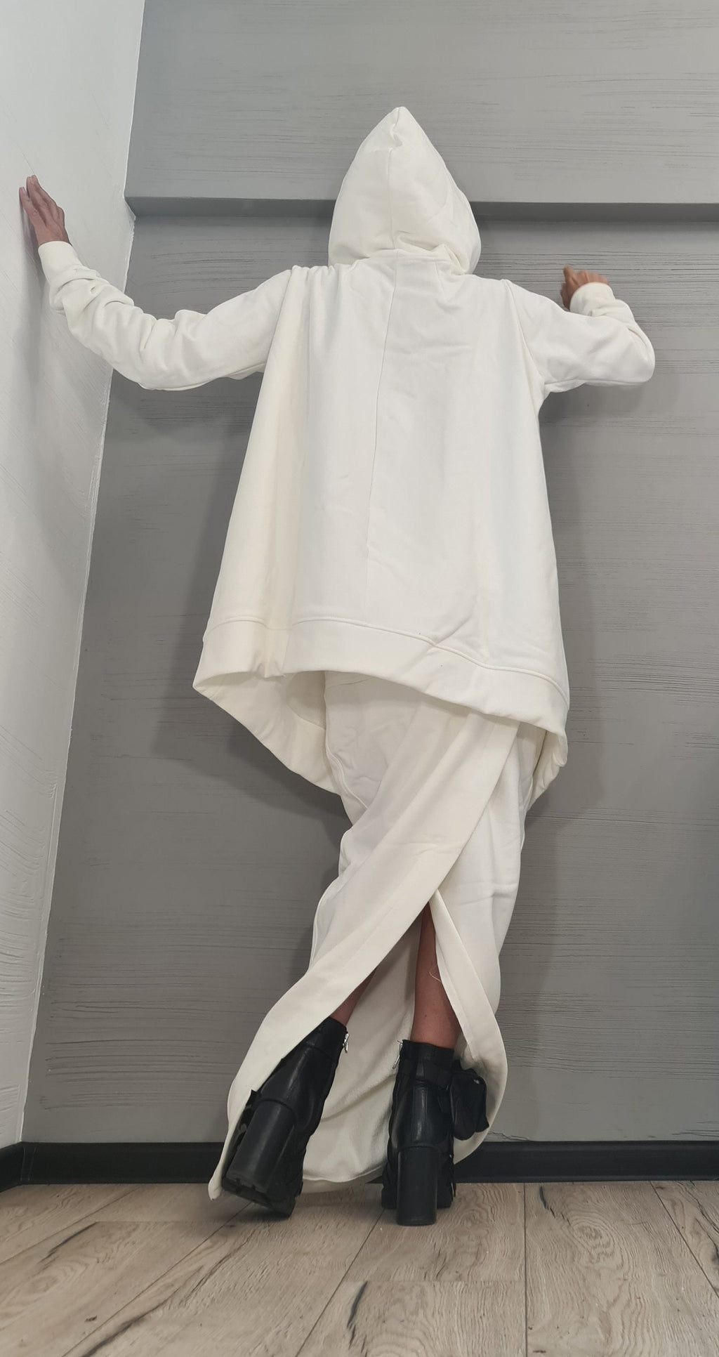 Loose Sweatshirt with a Sencil Skirt, Set, Gothic Women Costume, Women Skirt Suit, Plus Size Clothing, Women Casual Outfit