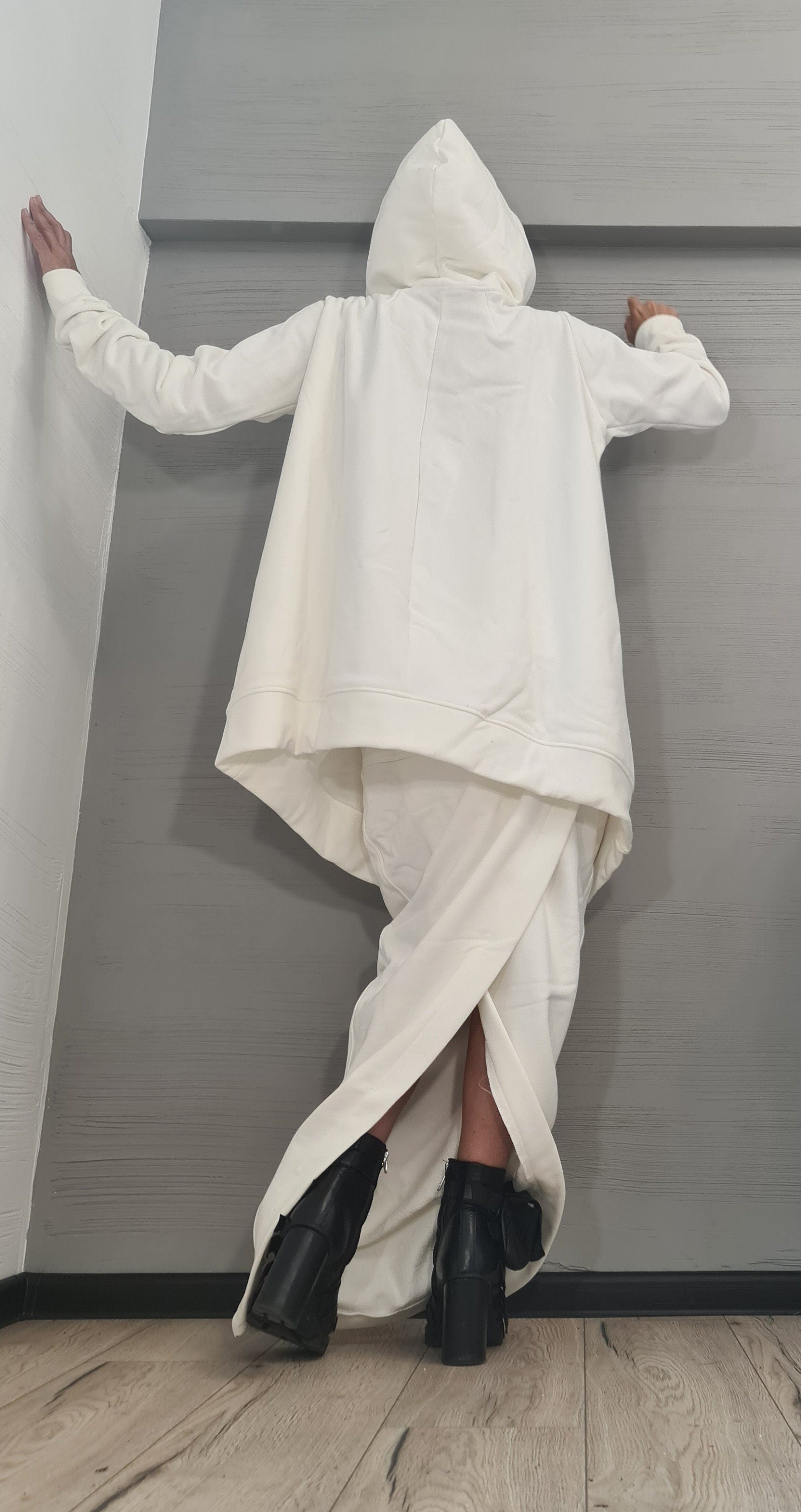 Loose Sweatshirt with a Sencil Skirt, Set, Gothic Women Costume, Women Skirt Suit, Plus Size Clothing, Women Casual Outfit