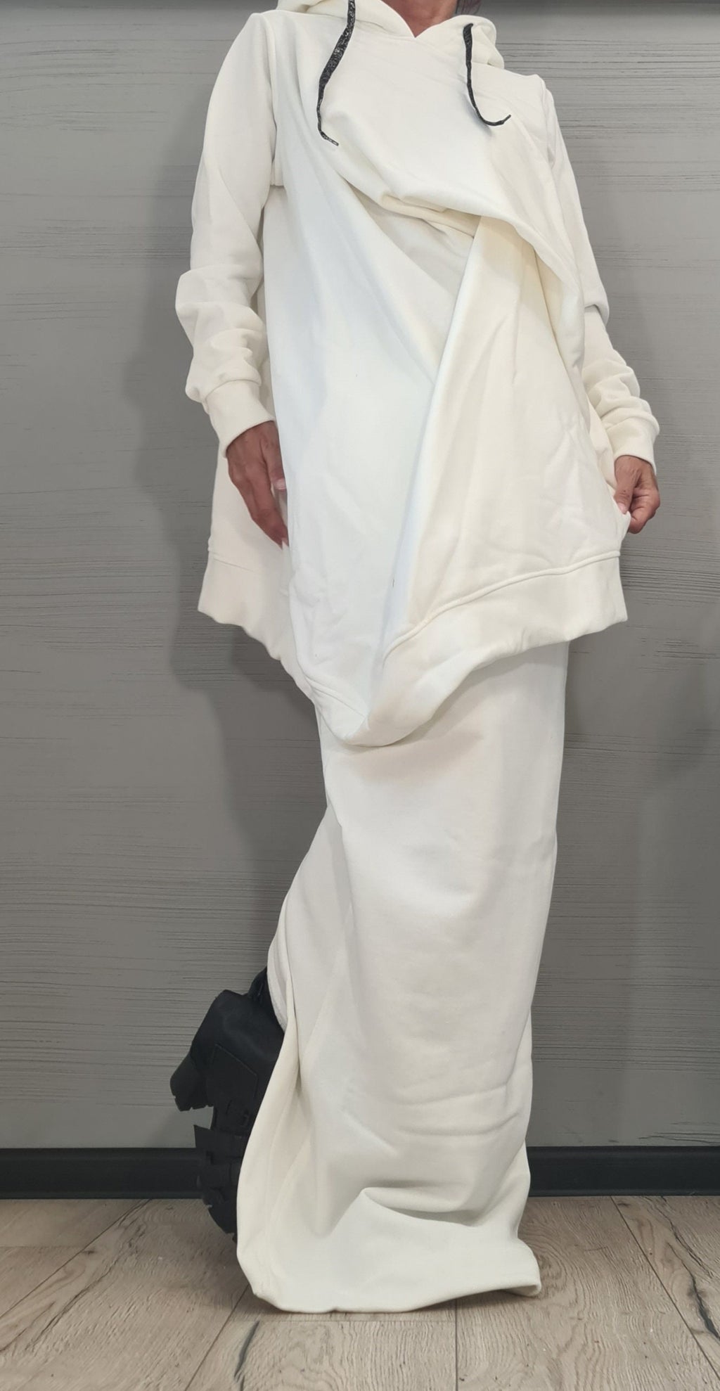 Loose Sweatshirt with a Sencil Skirt, Set, Gothic Women Costume, Women Skirt Suit, Plus Size Clothing, Women Casual Outfit