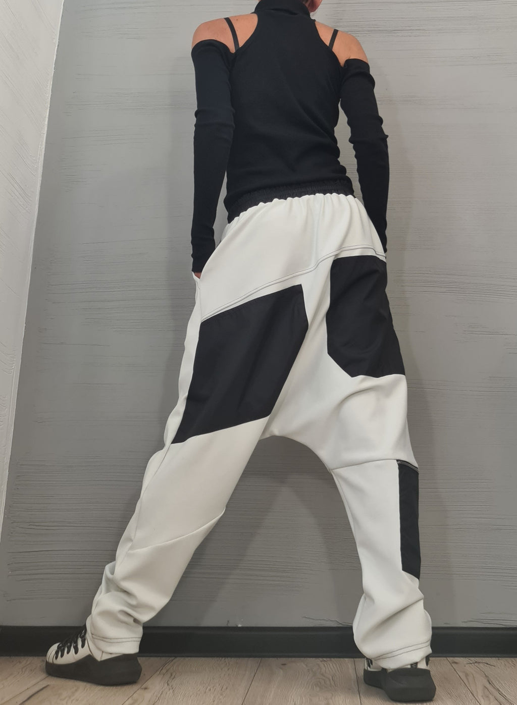 Avant Garde Harem Pants Women, Drop Crotch Pants, Extravagant Cotton Pants, Casual Pants, Punk Pants, Loose Pants