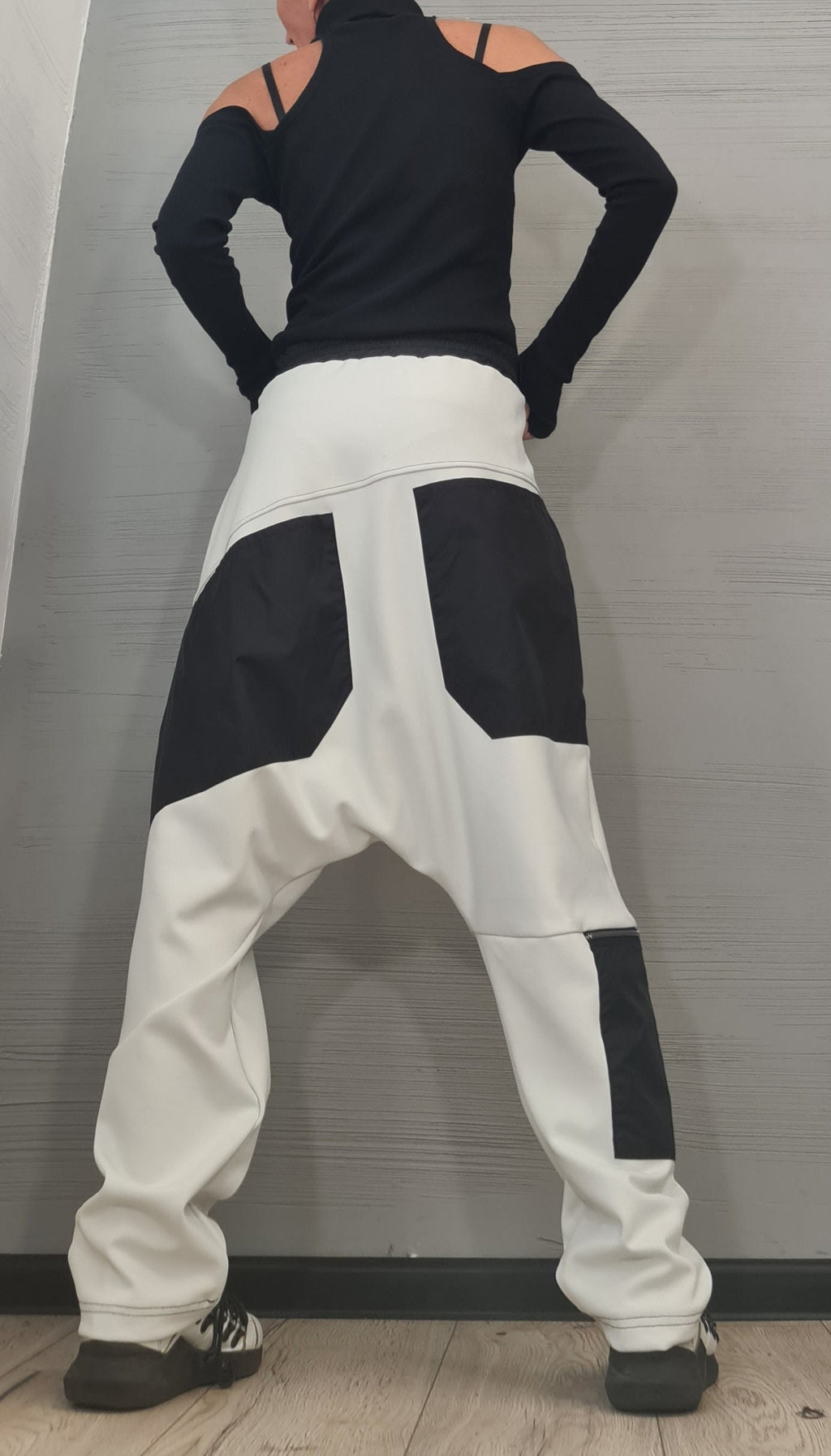 Avant Garde Harem Pants Women, Drop Crotch Pants, Extravagant Cotton Pants, Casual Pants, Punk Pants, Loose Pants